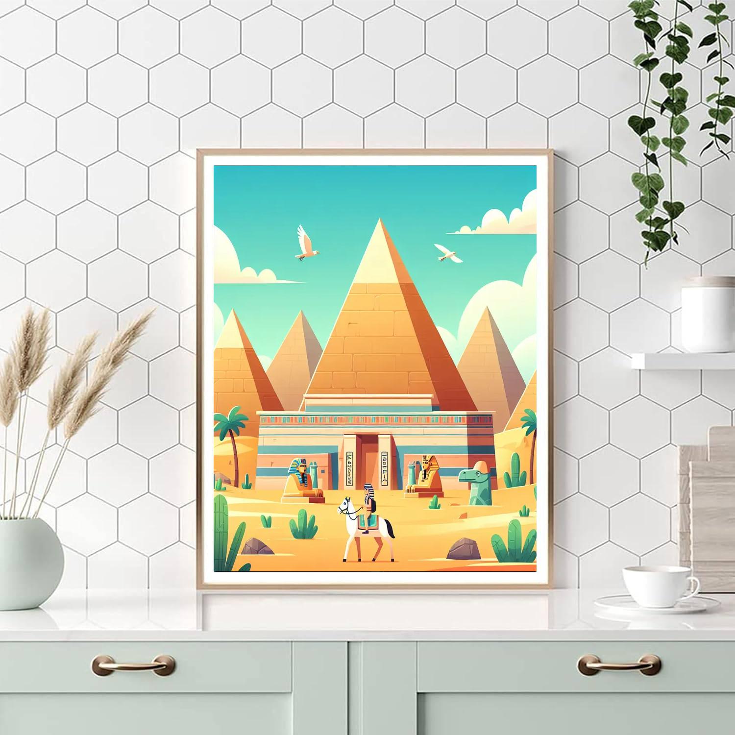 Mysterious Egyptian Adventure Numbered Painting Kits