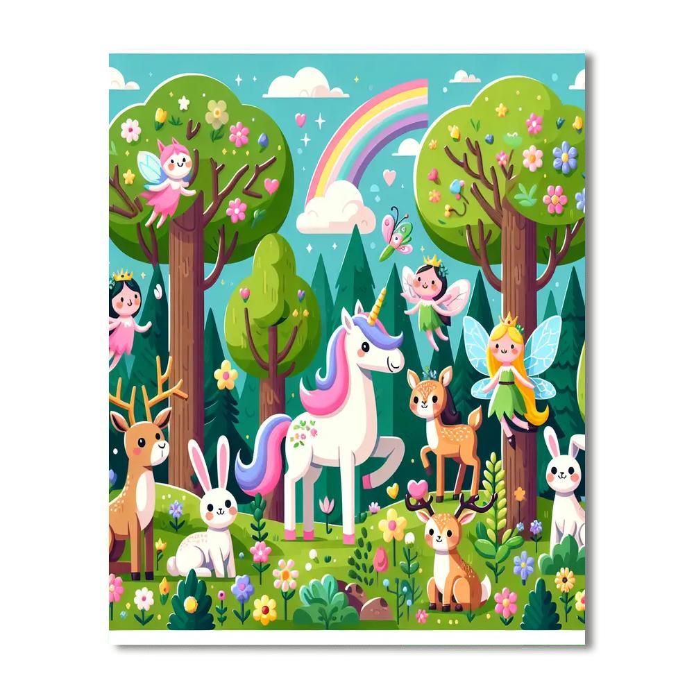 Enchanted Forest Wonders Painting By Numbers Kit