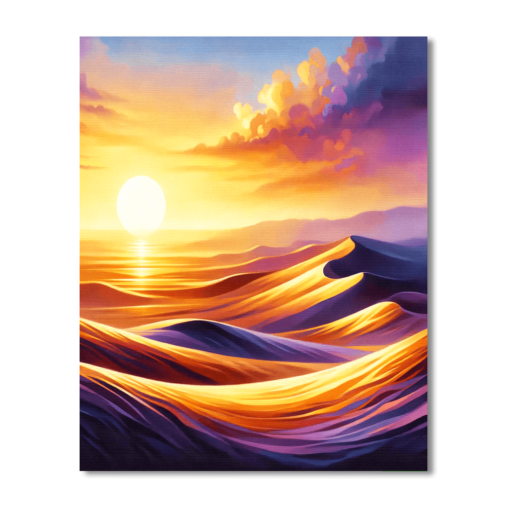 Soothing Desert Dunes Painting By Numbers Kit
