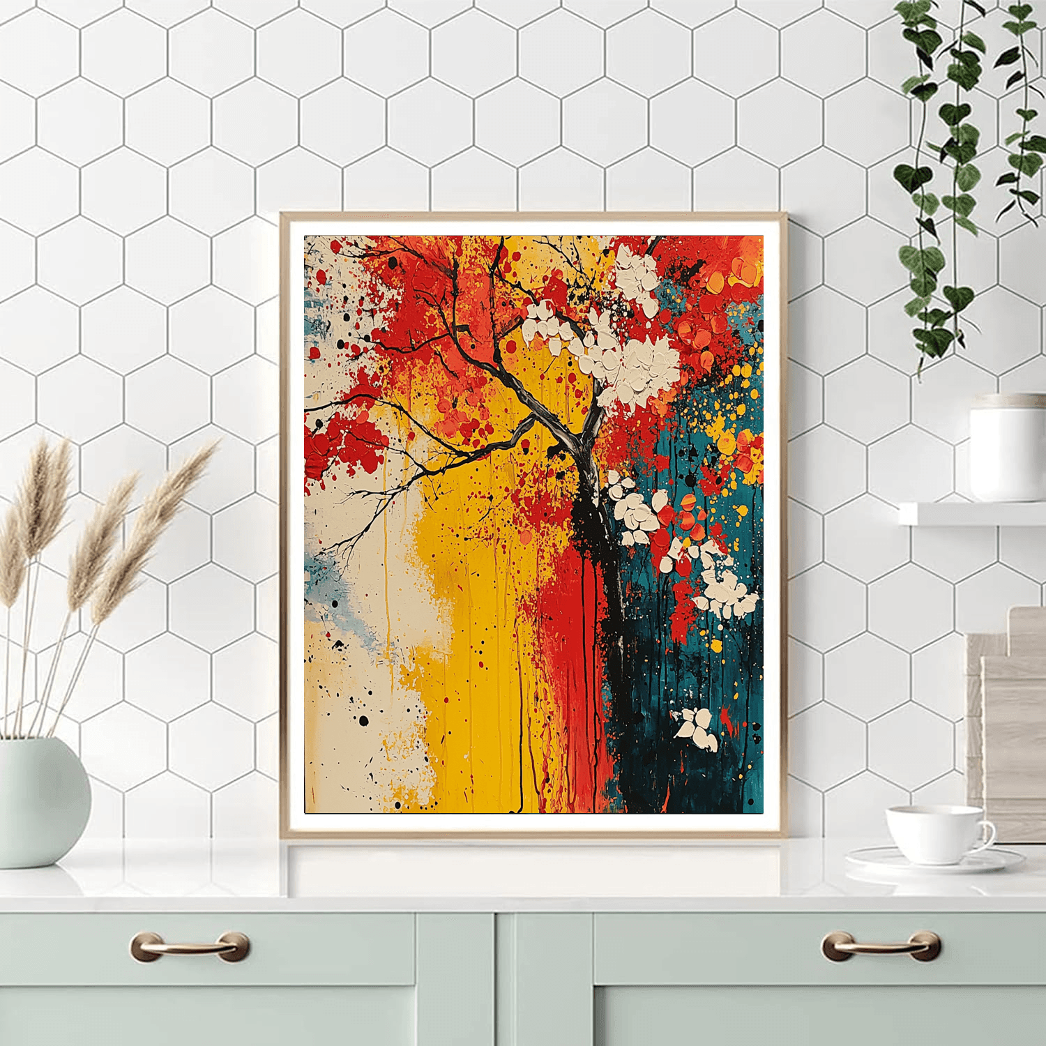 Jackson Pollock Inspired Abstract Fusion  Paint By Numbers Kits