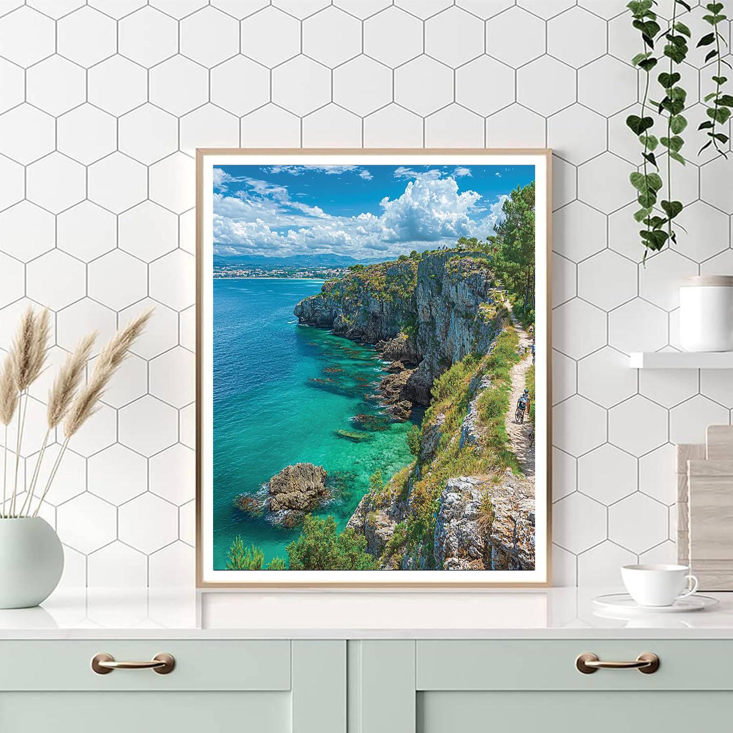 Cascais Coastal Path Painting Number Kit