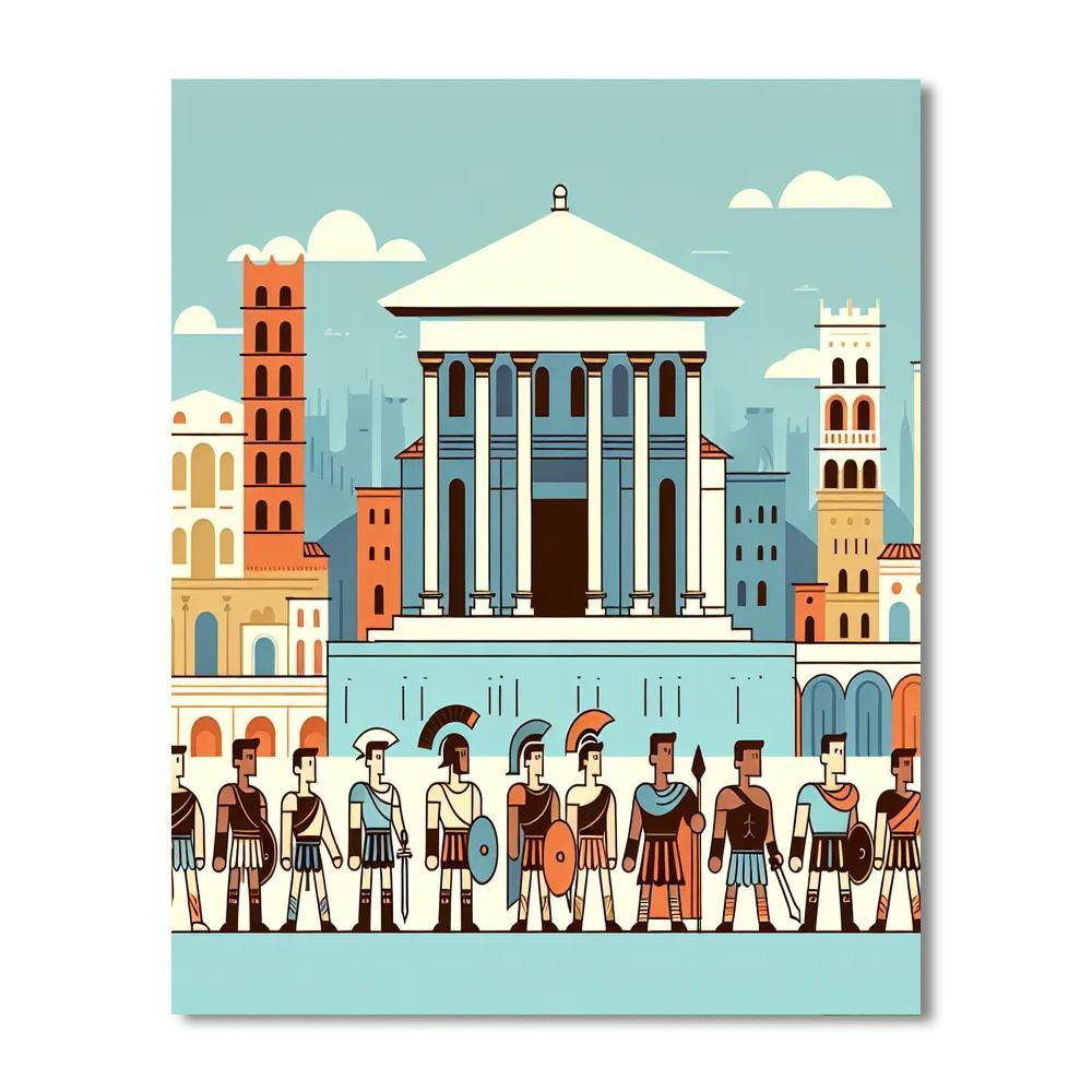 Ancient Rome Adventure Paint By Number