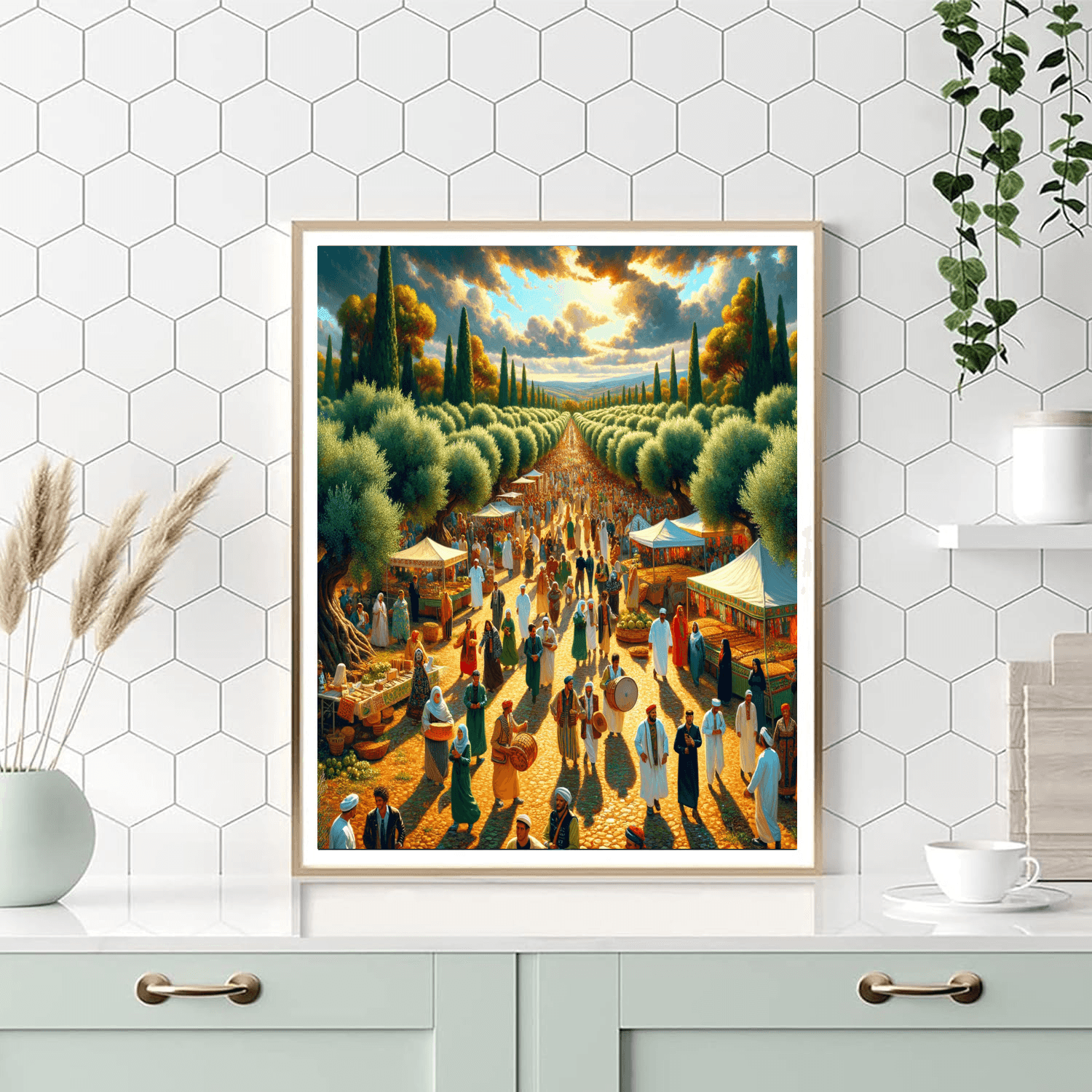 Fête De L'olivier - Tunisia Number Painting