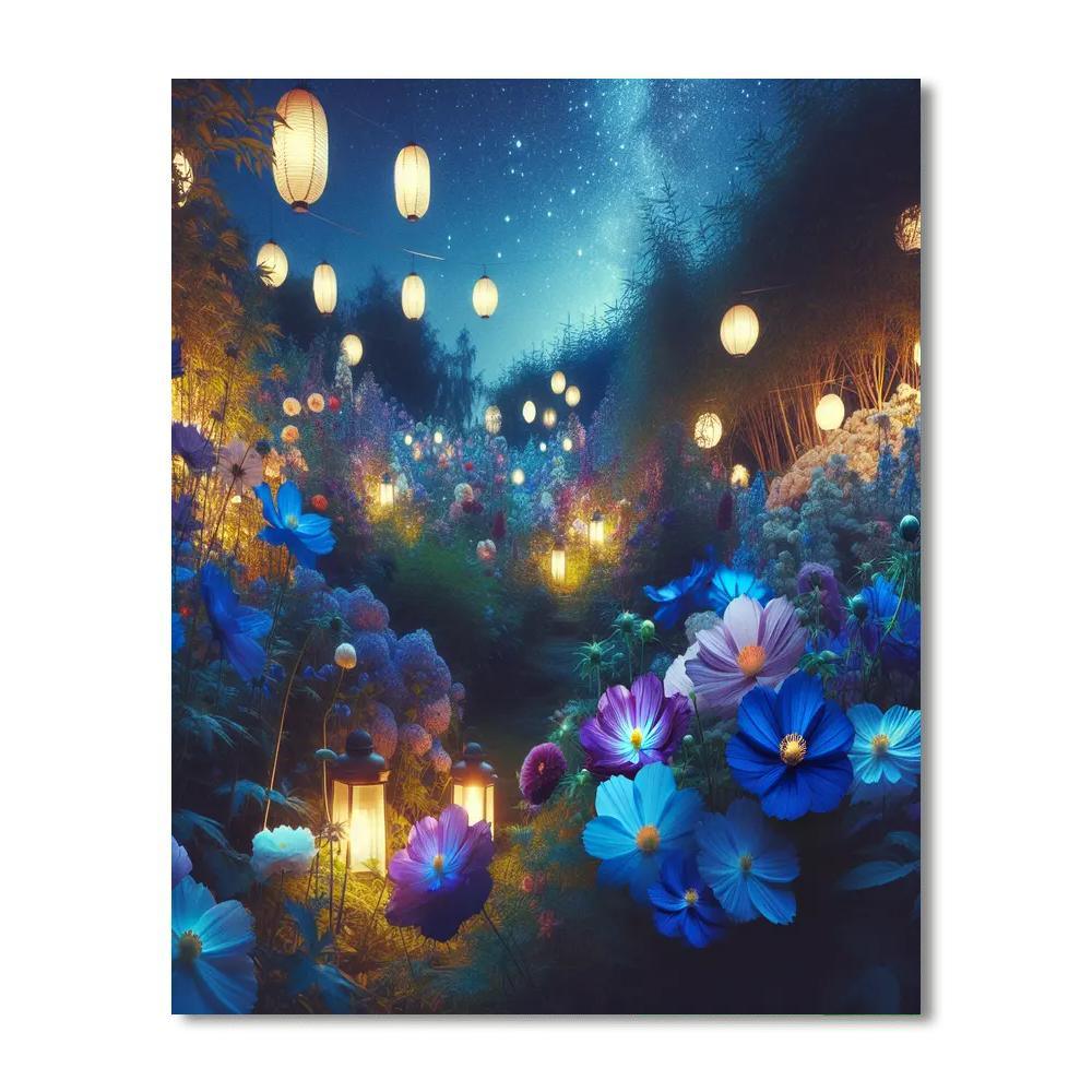 Starlit Garden Night Numbered Painting Kits