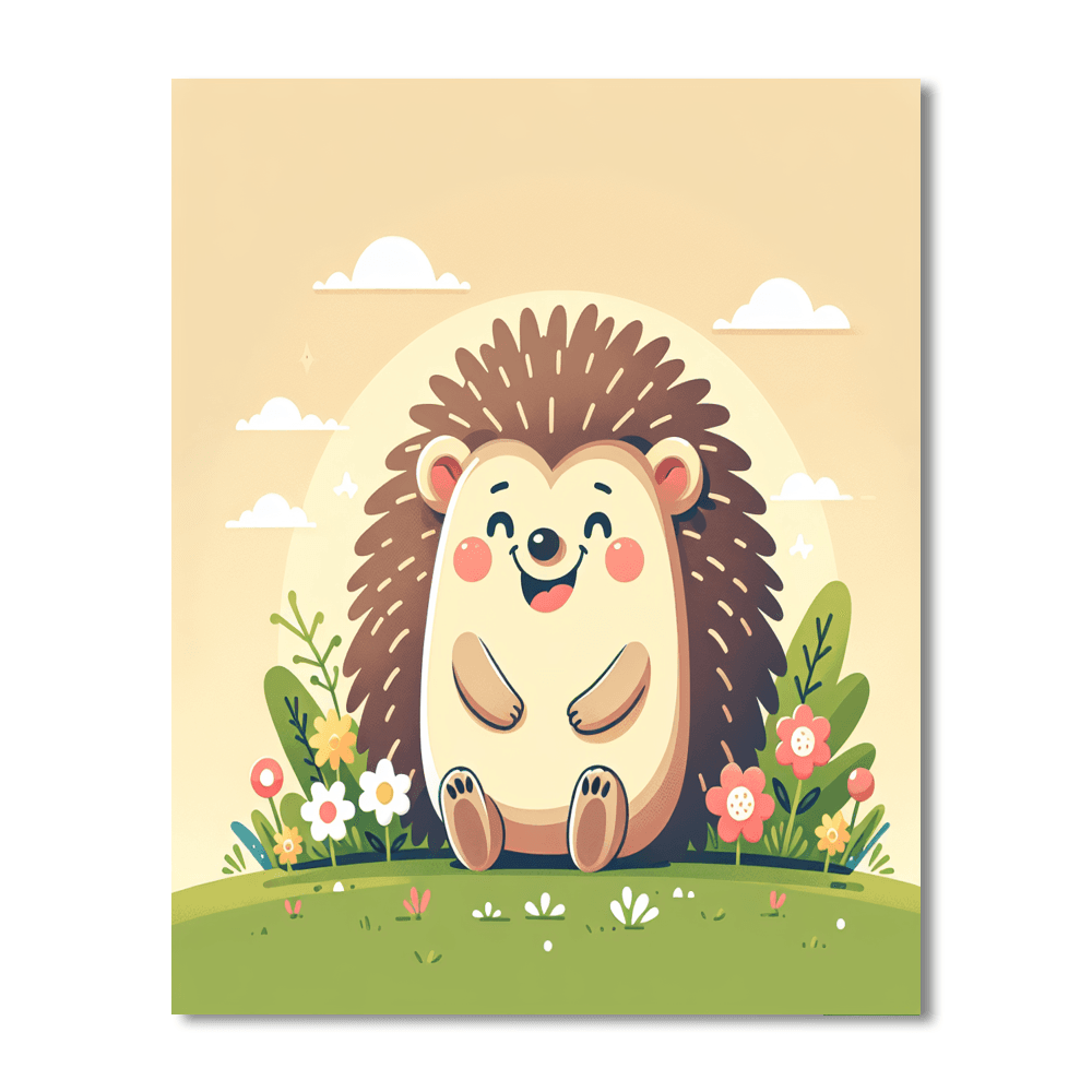 Silly Hedgehog Paint By Number