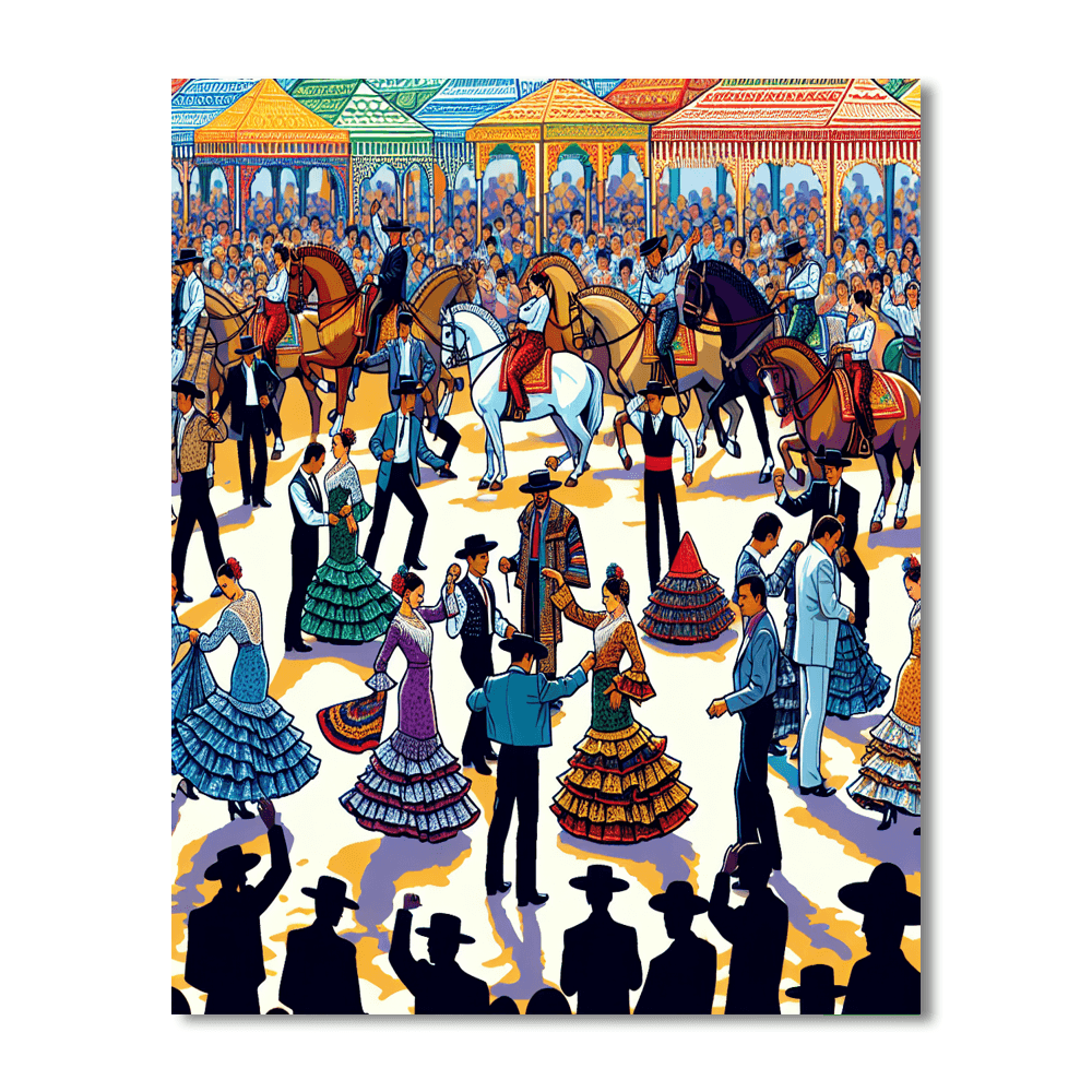 Seville Fair - Spain Number Painting