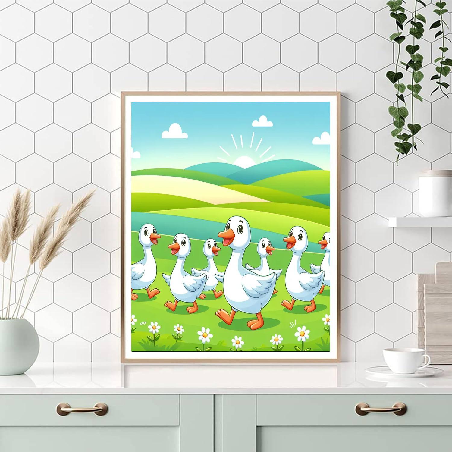 Giggly Goose Parade Painting Number Kit