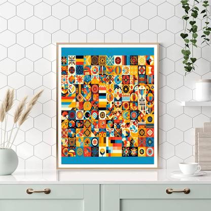 Cultural Collage Paint By Number