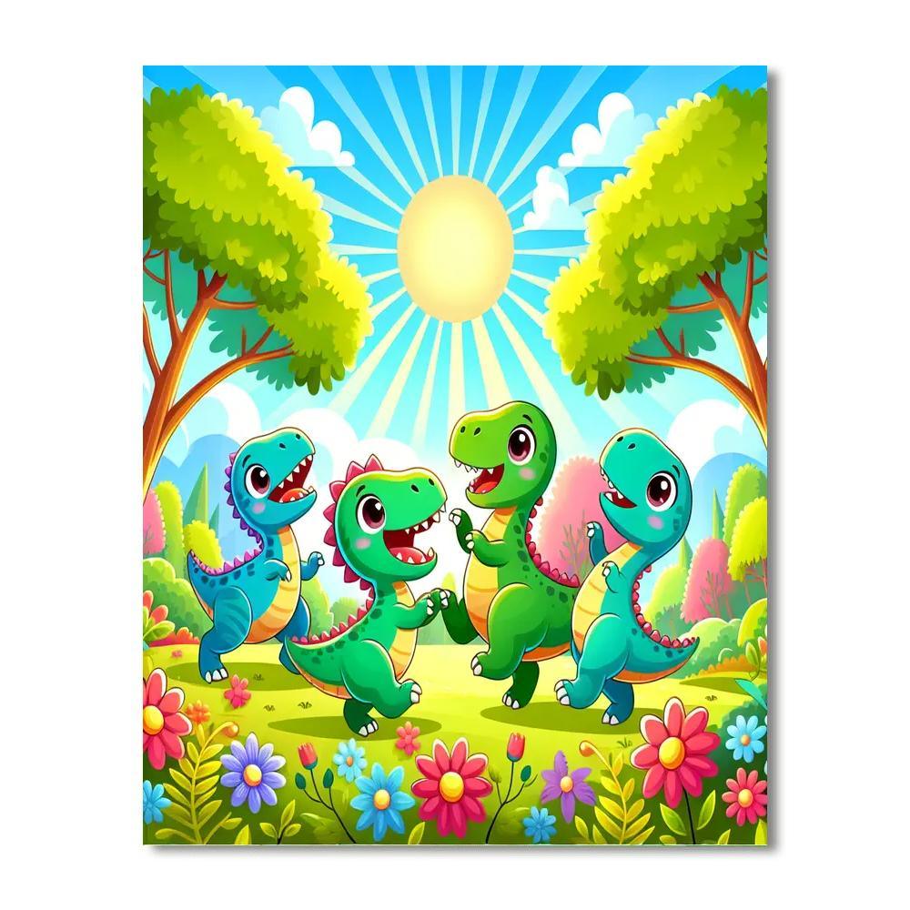 Creative Play With Dinosaurs Paint By Color