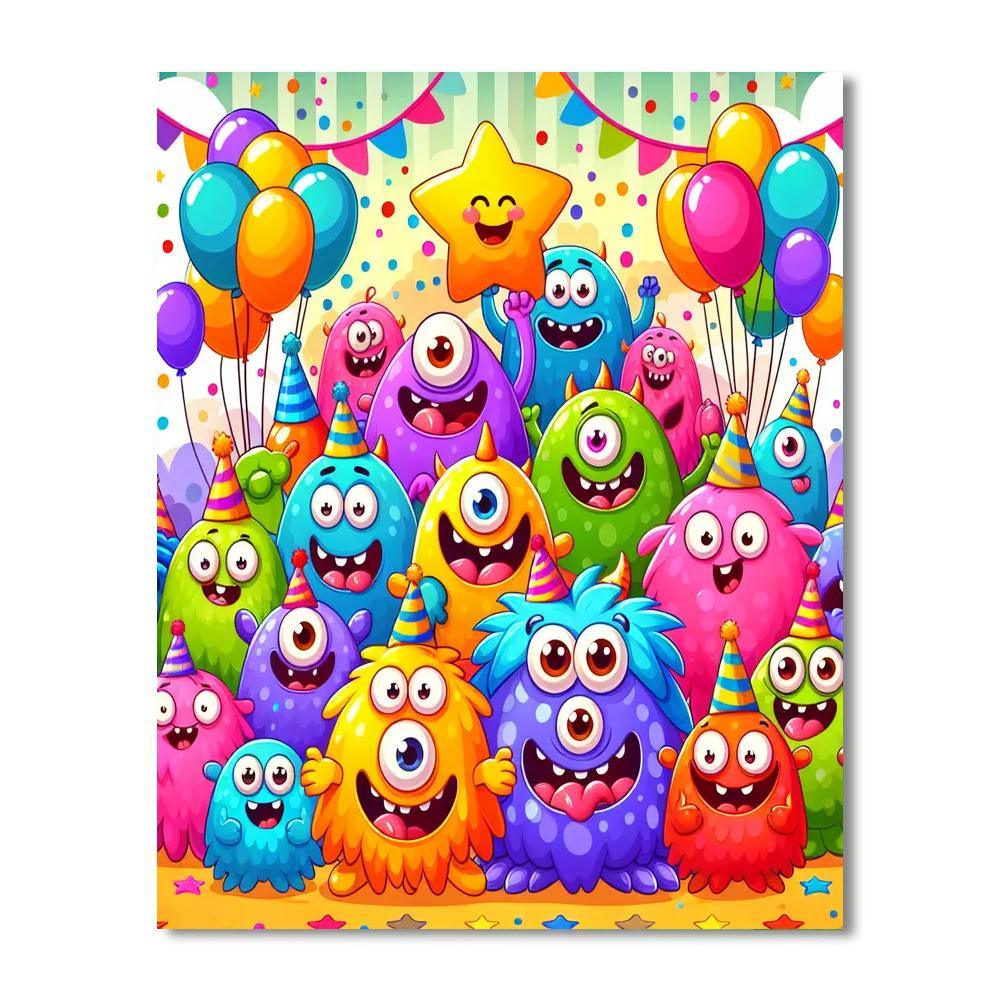 Funky Monster Adventure Paint By Numbers Kits