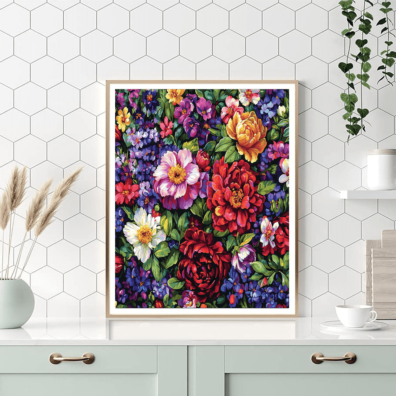 Georgia O'Keeffe Inspired Radiant Gardens  DIY Paint By Numbers