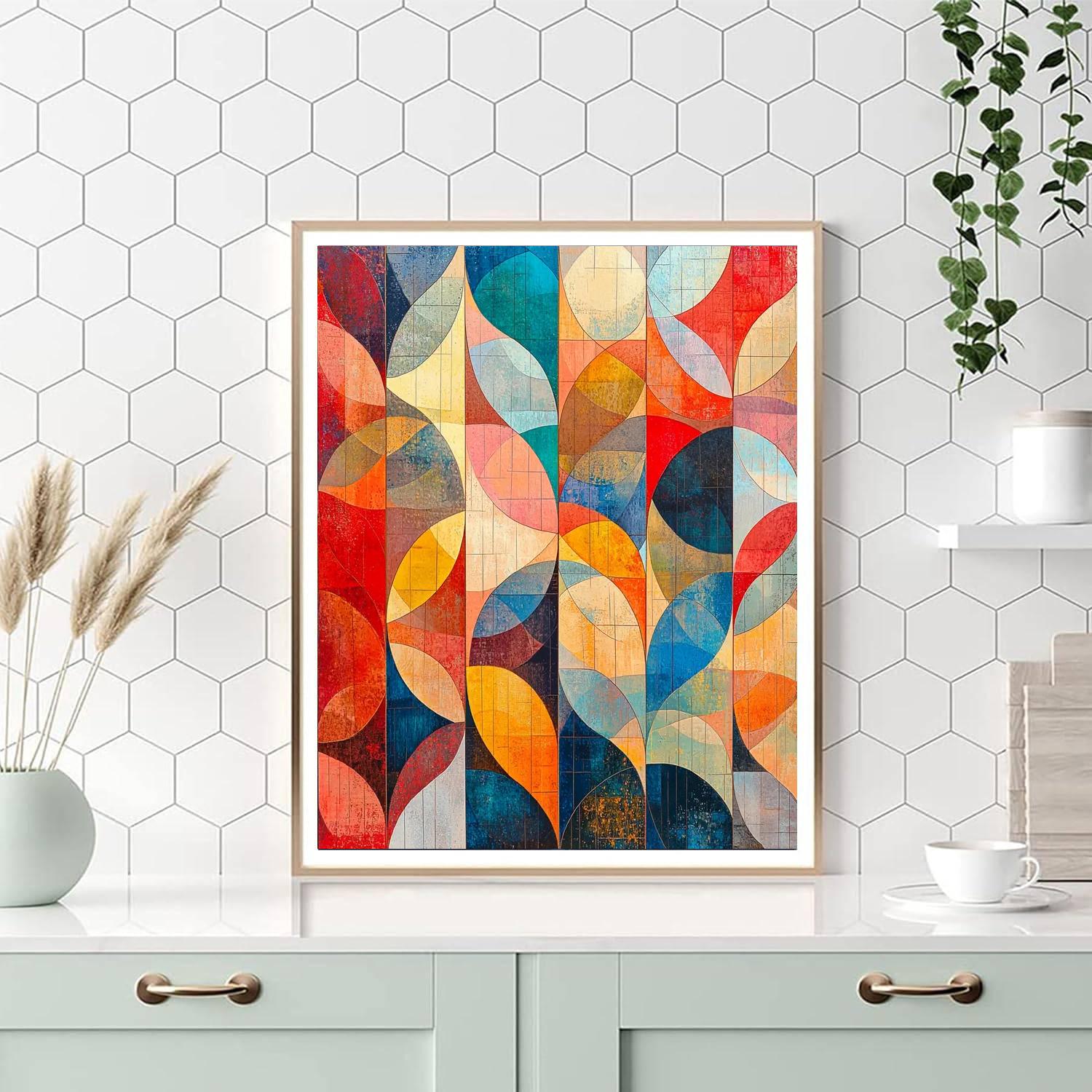 Paul Klee Inspired Illuminated Patterns  Paint By Number