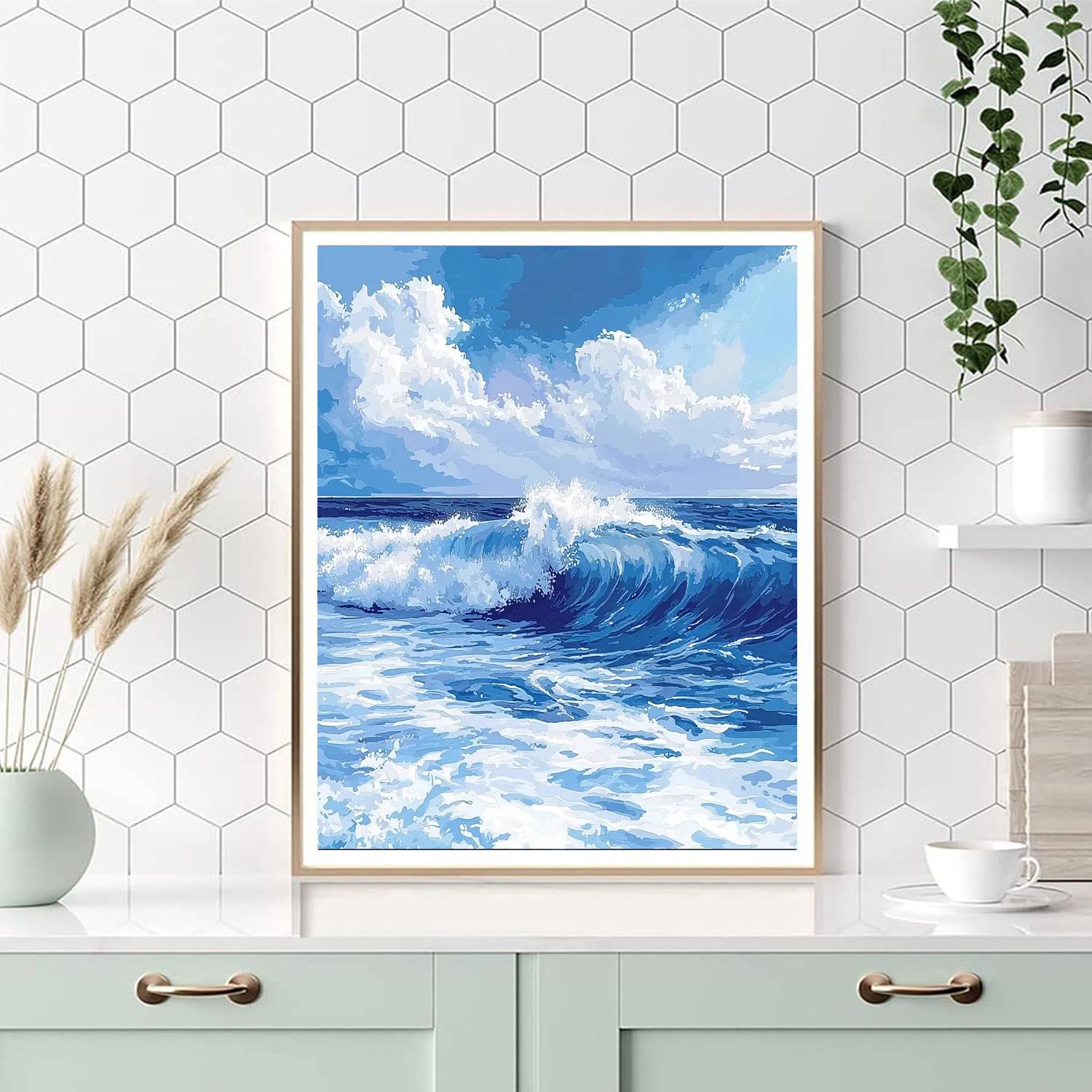 Edgar Degas Inspired Calm Among Waves  Painting Number Kit