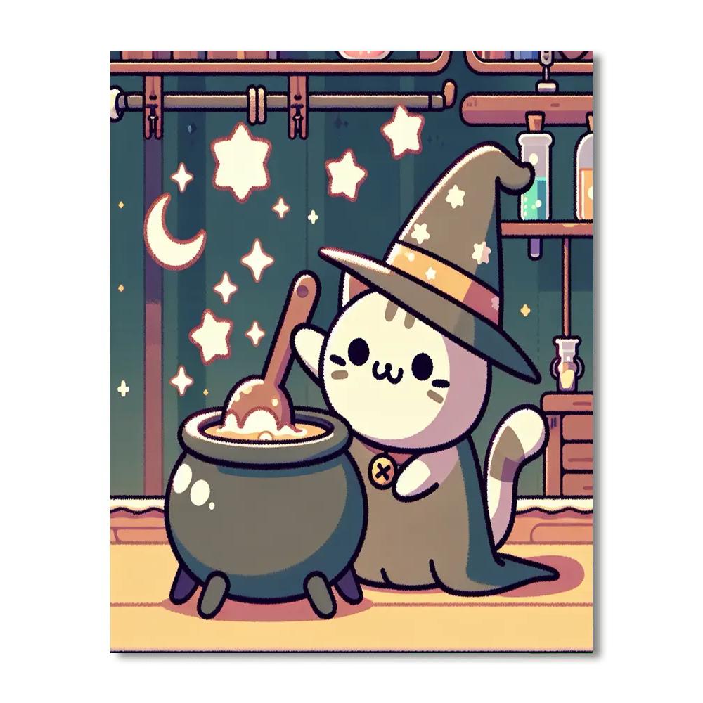 Whiskered Wizardry Workshop Numbered Painting Kits