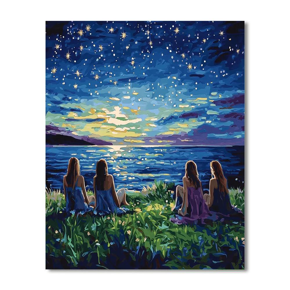 Under The Bright Stars Paint By Numbers Kits