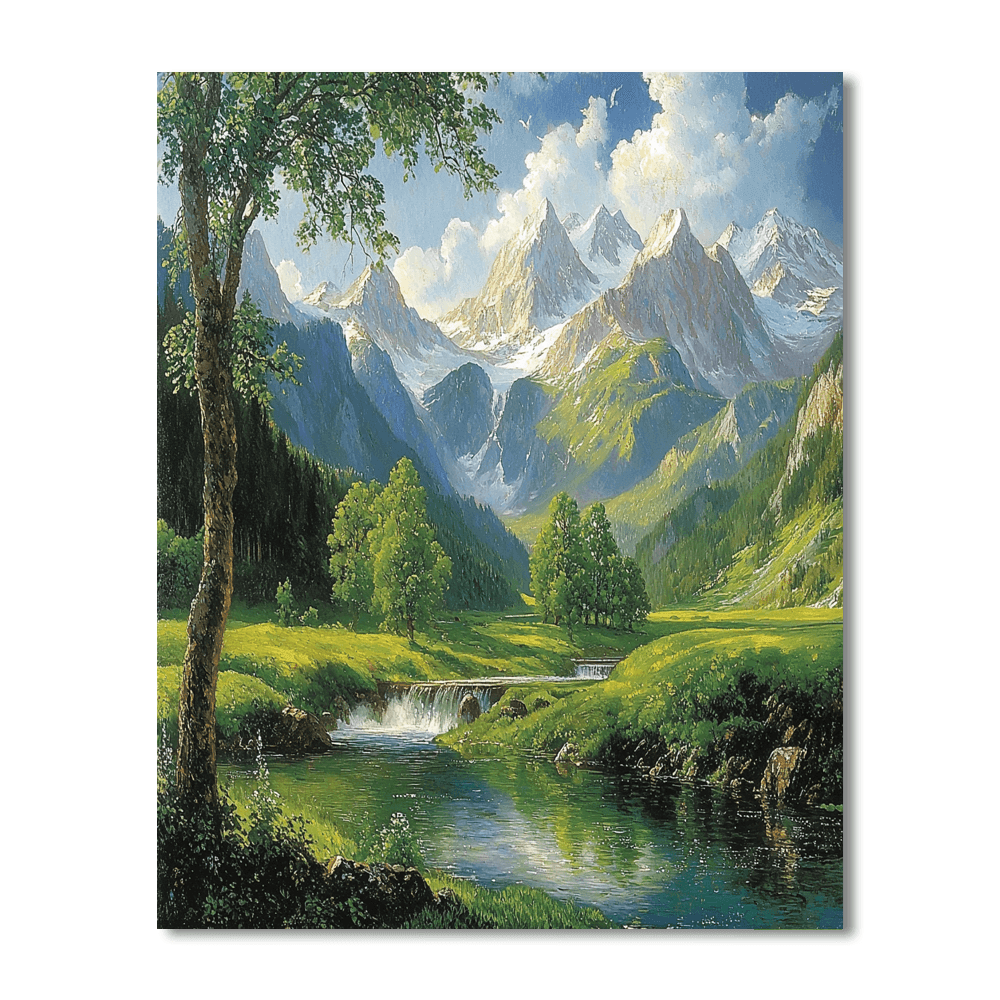 Bierstadt Inspired The Great Outdoors  Number Painting