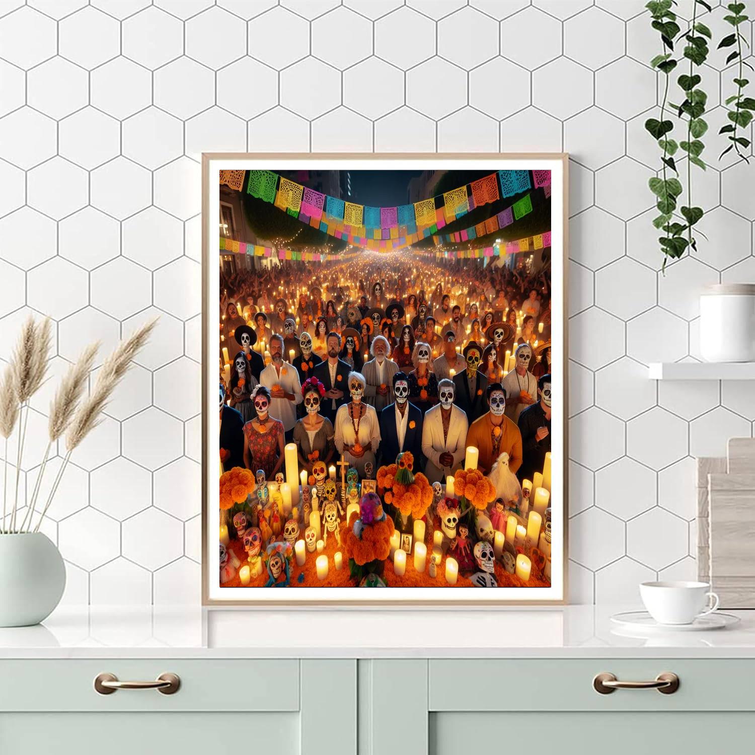 Día De Los Muertos - San Miguel De Allende Paint By Numbers Art