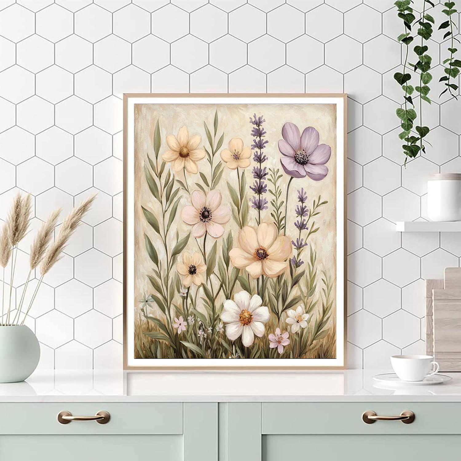 Leonardo Da Vinci Inspired Dreams In Flora  DIY Paint By Numbers