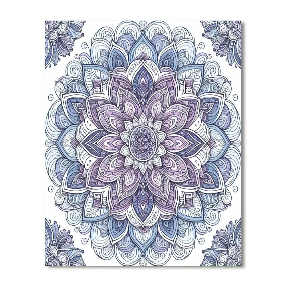 Intricate Mandala Calm DIY Paint By Numbers