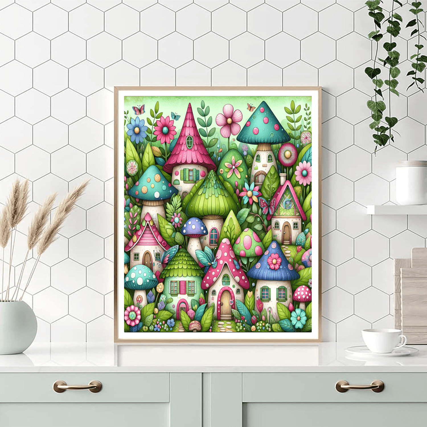 Charming Fairy Village Paint By Number