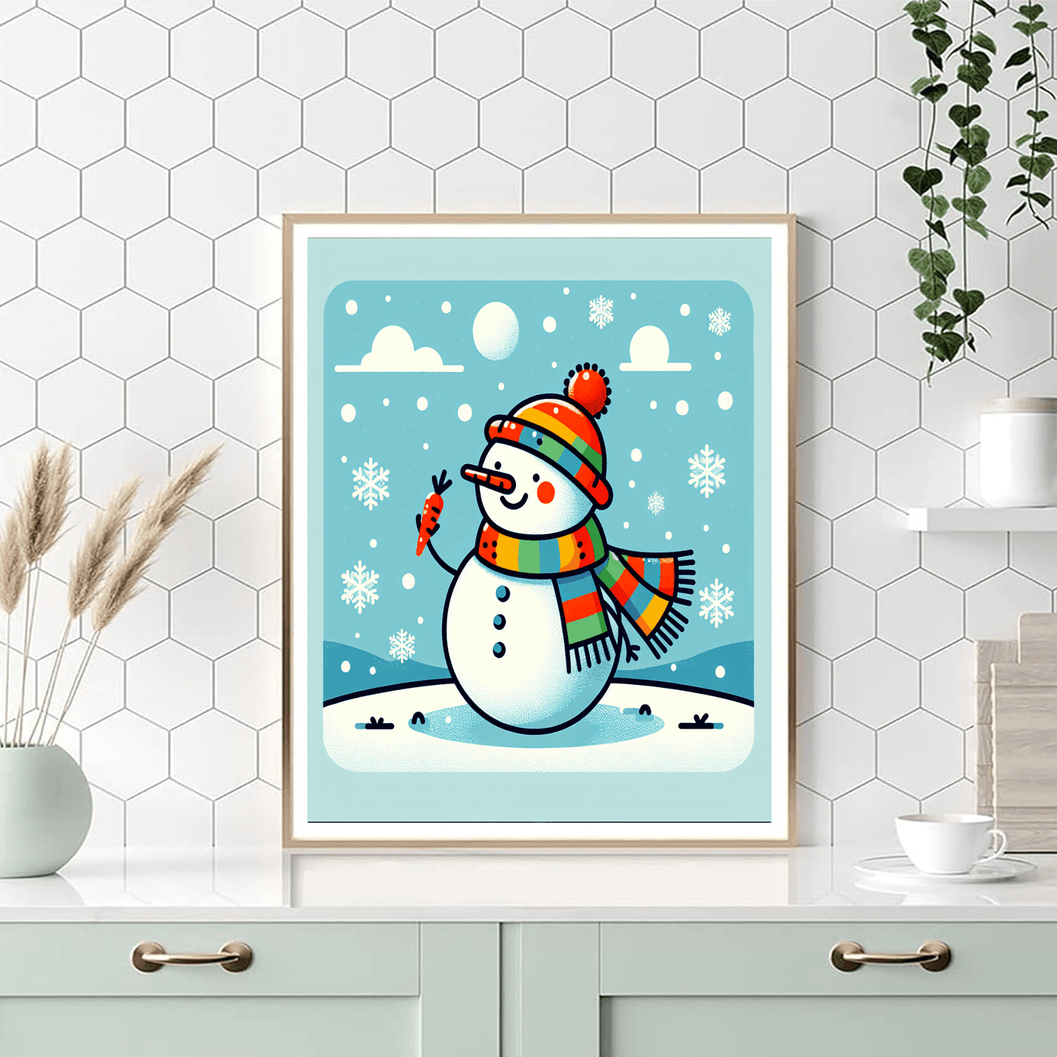 Silly Snowman Paint By Number