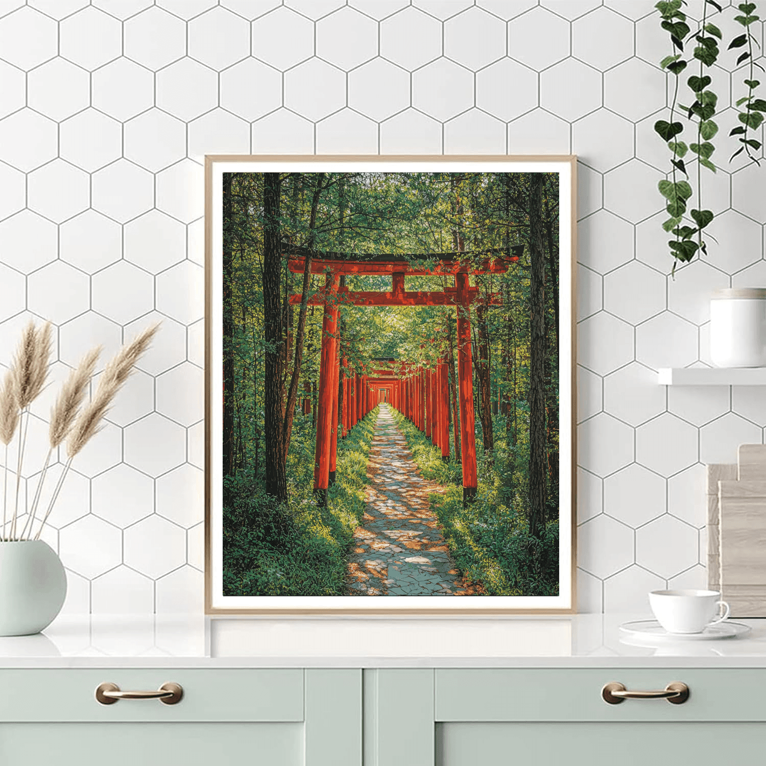 Fushimi Inari's Vermillion Gates Paint By Numbers Kits