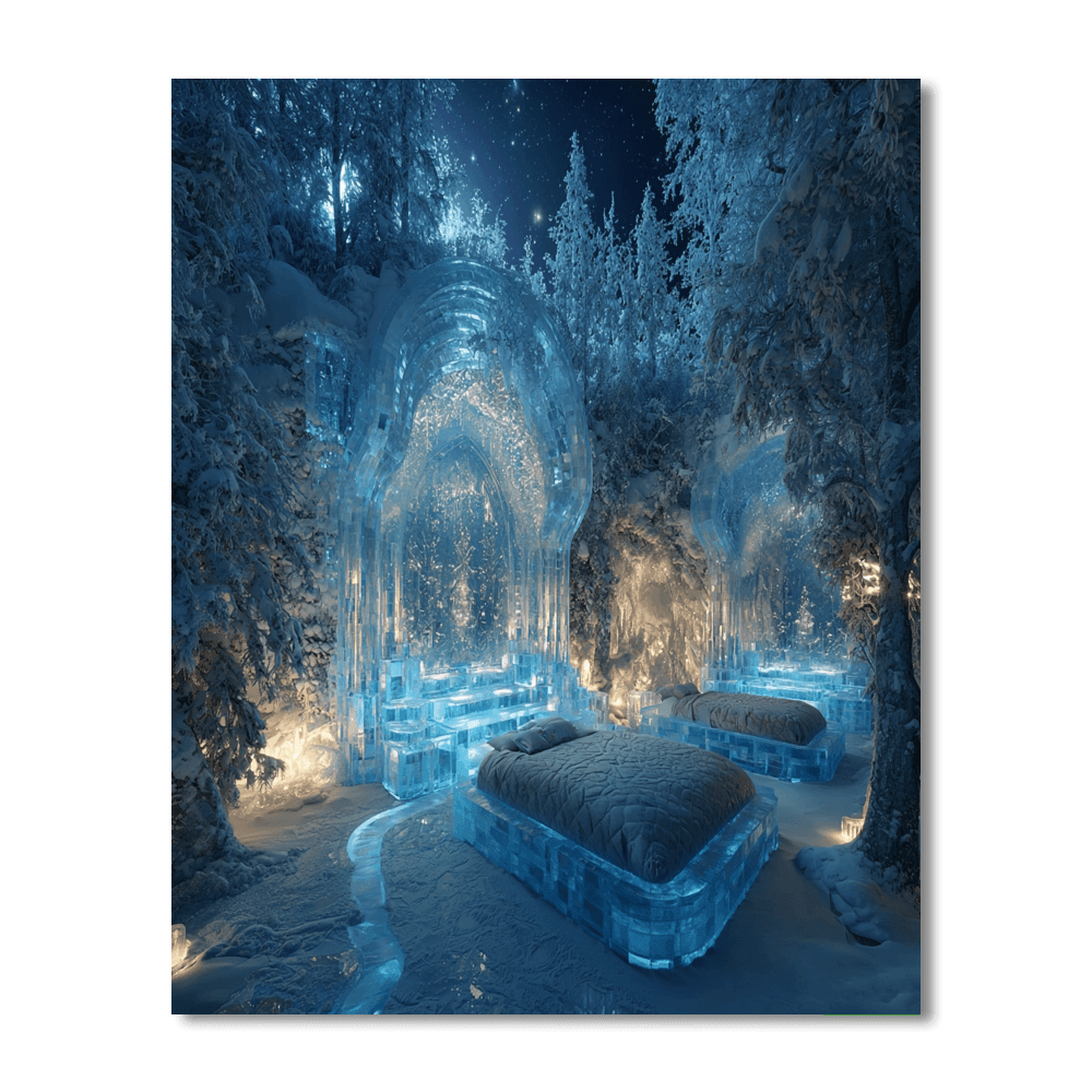 Ice Hotel - Jukkasjärvi, Sweden Numbered Painting Kits