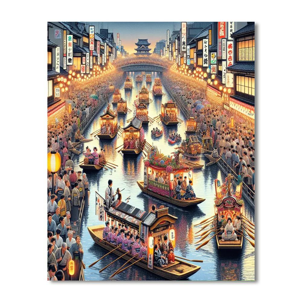 Matsuri Of Osaka - Osaka Paint By Numbers Art