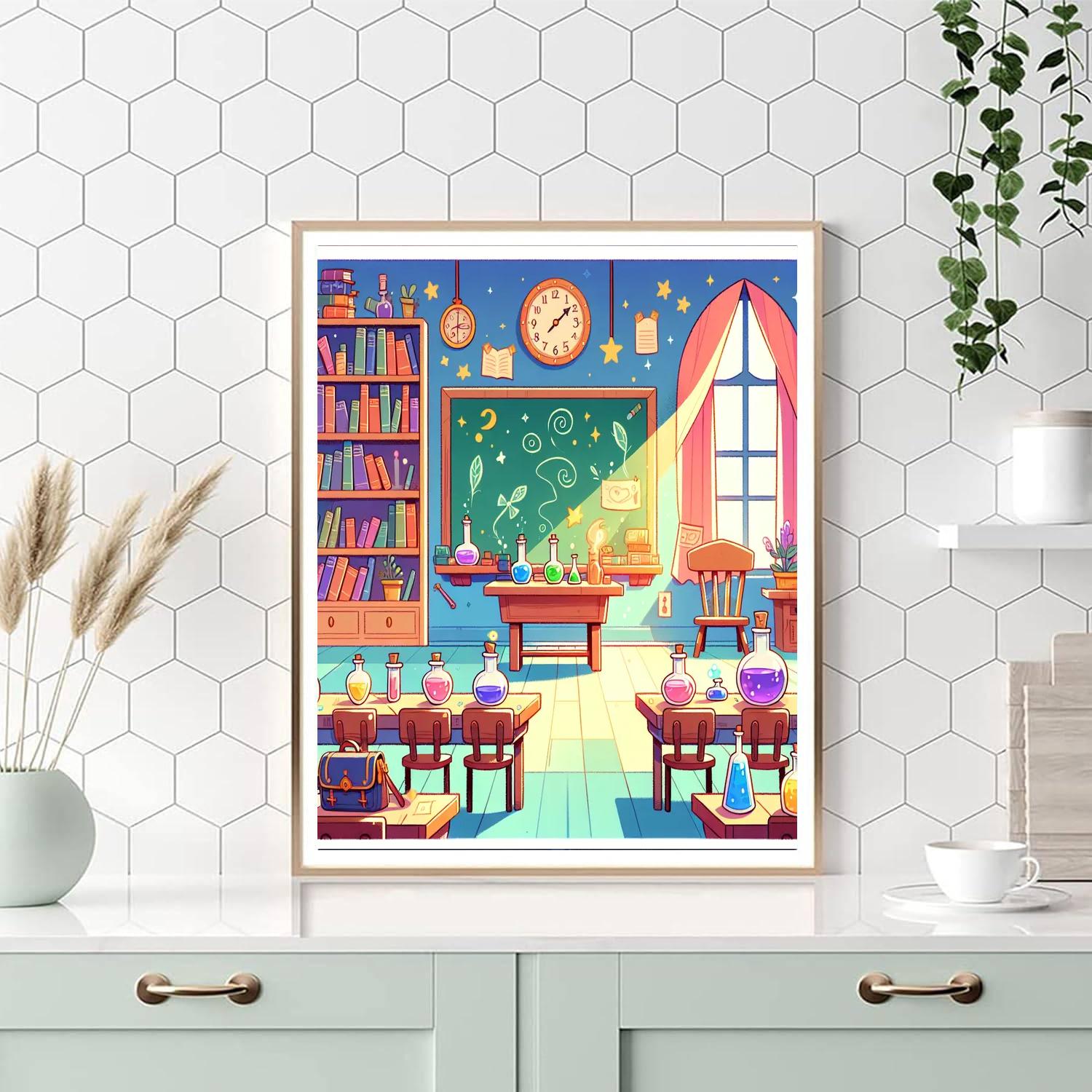 Magic School Classroom Numbered Painting Kits