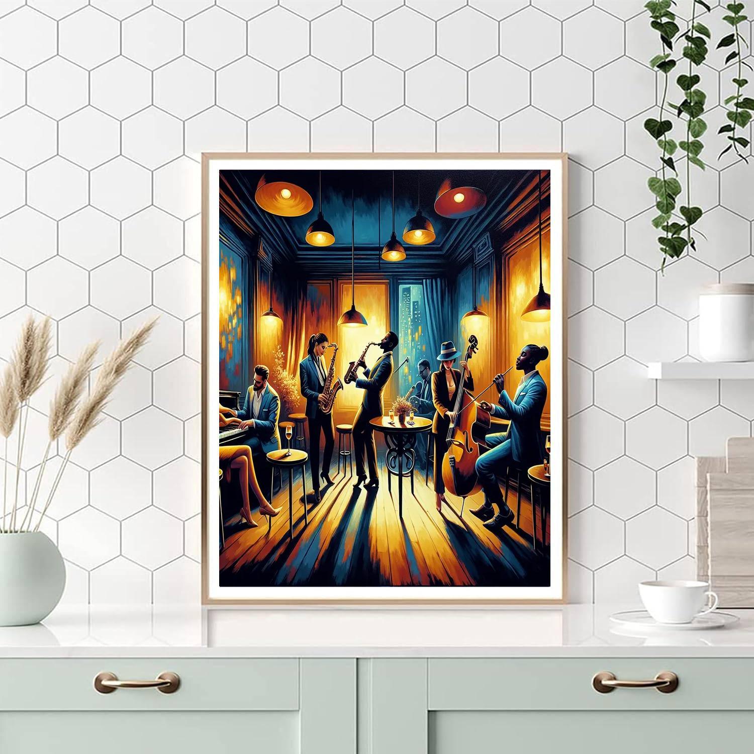 Timeless Jazz Lounge Painting By Numbers Kit