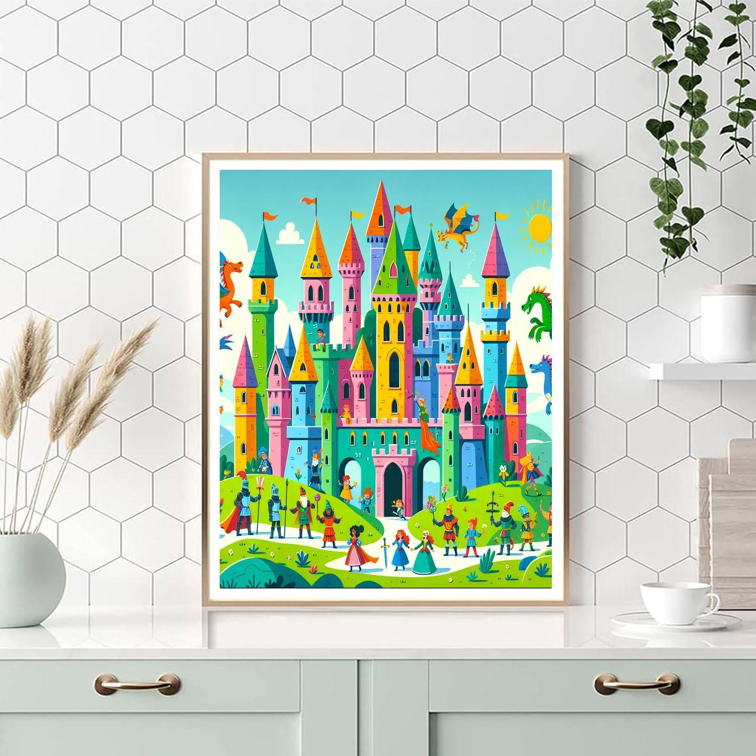Magical Castle Adventures Paint By Color
