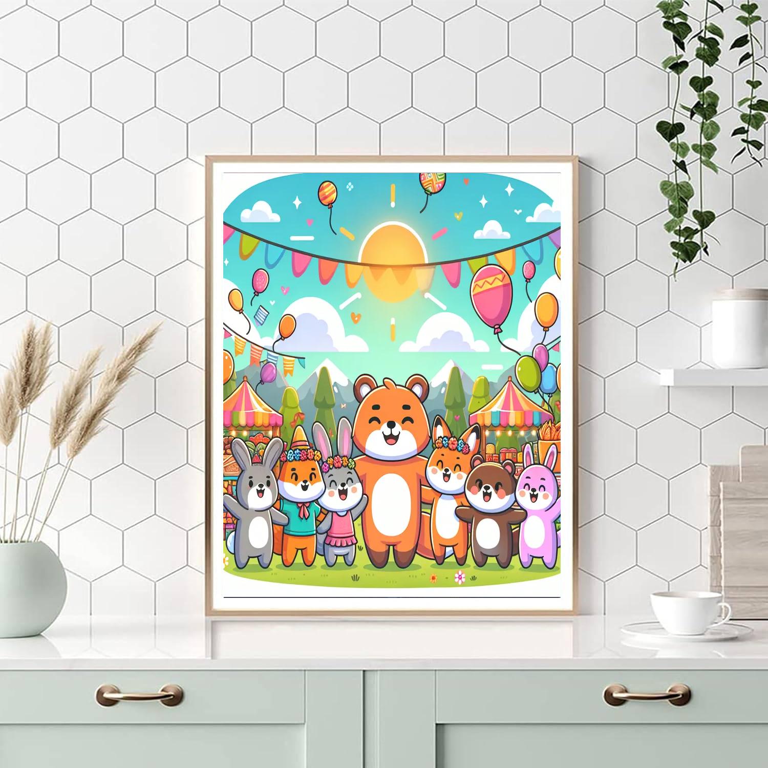 Animal Fantasy Festival Painting Number Kit