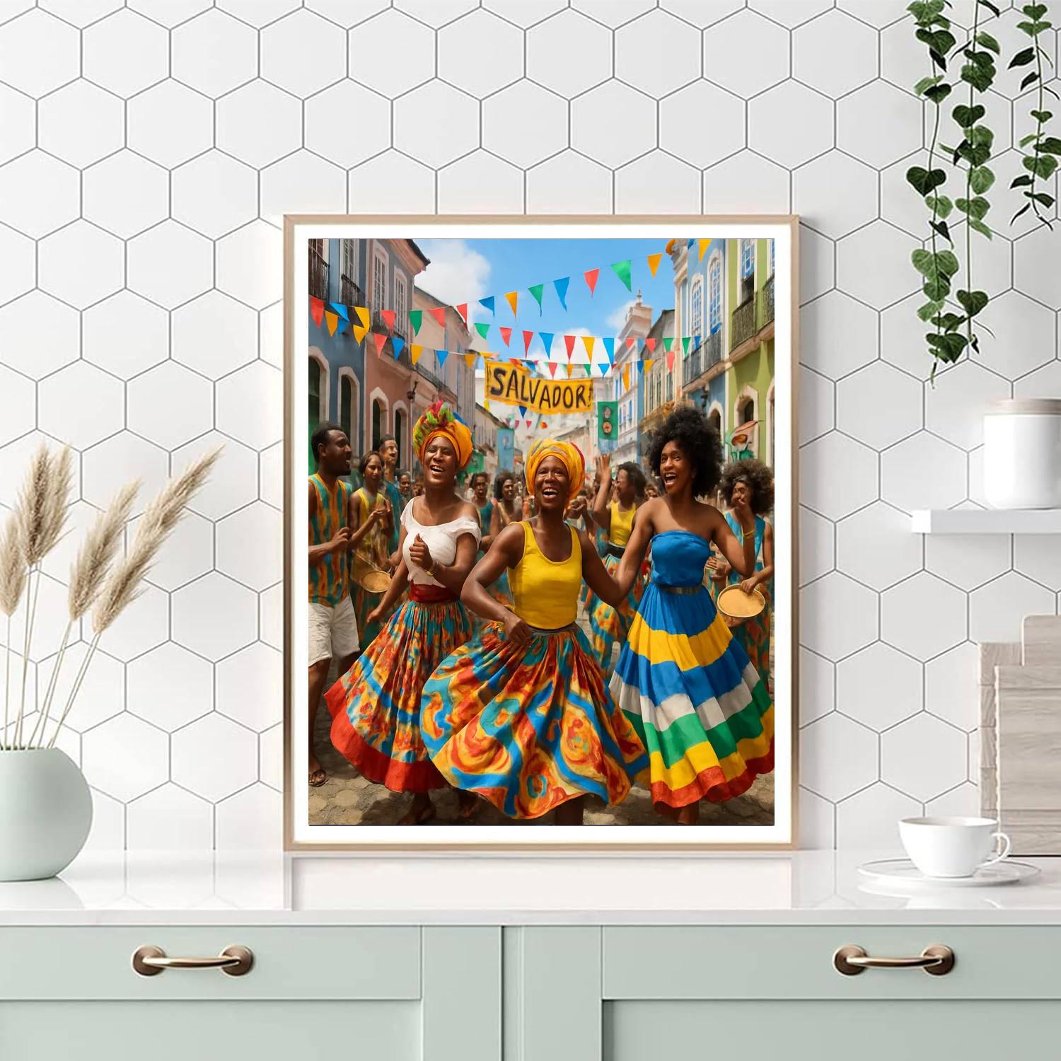 Carnaval De Bahia Number Painting