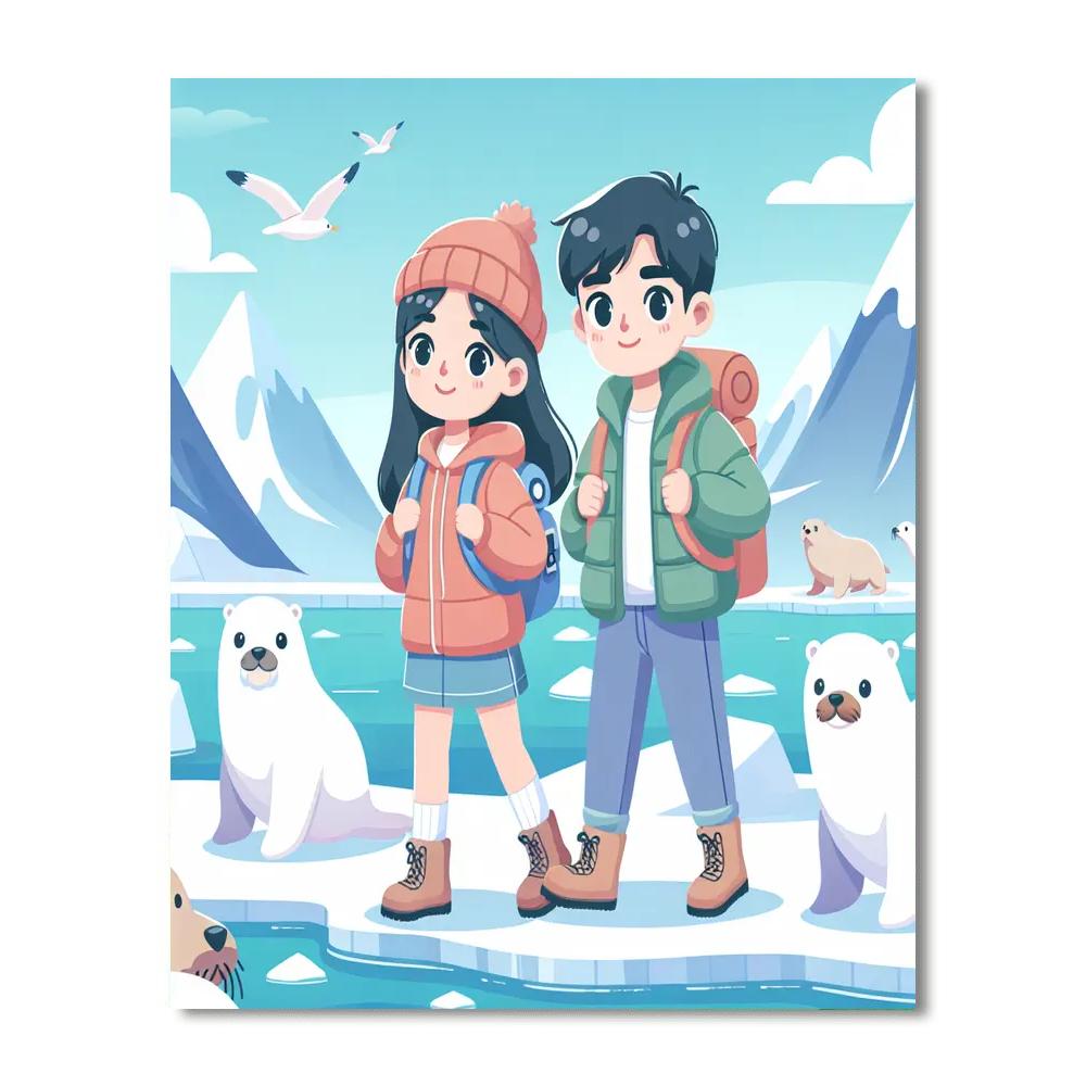 Frozen Arctic Quest Numbered Painting Kits