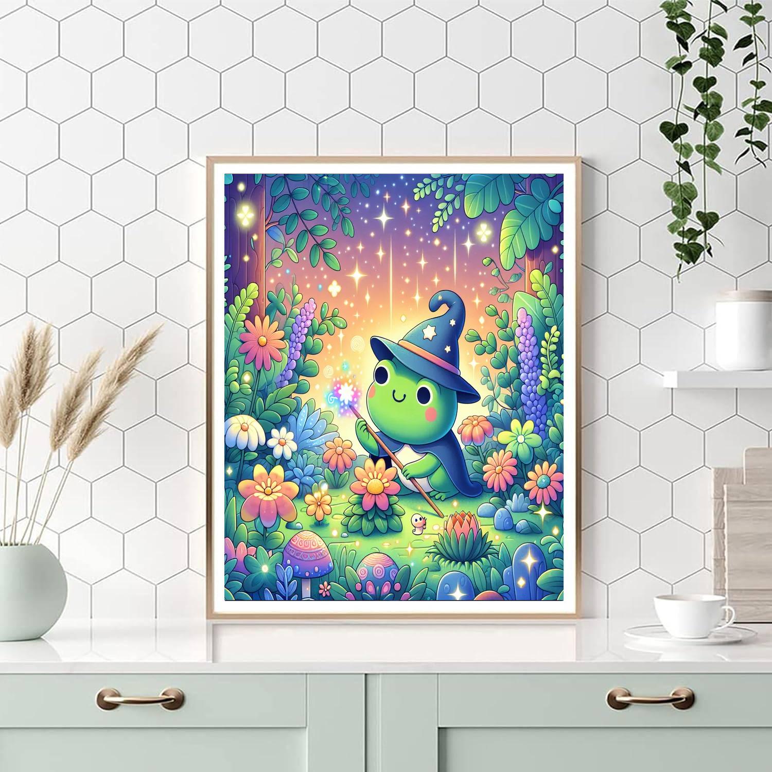 Magic Garden Frog Number Painting