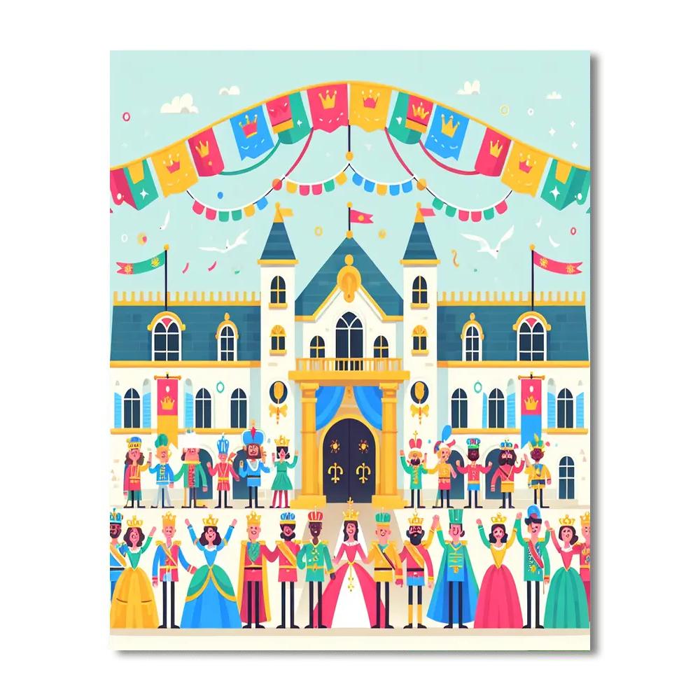 Royal Court Festivities DIY Paint By Numbers