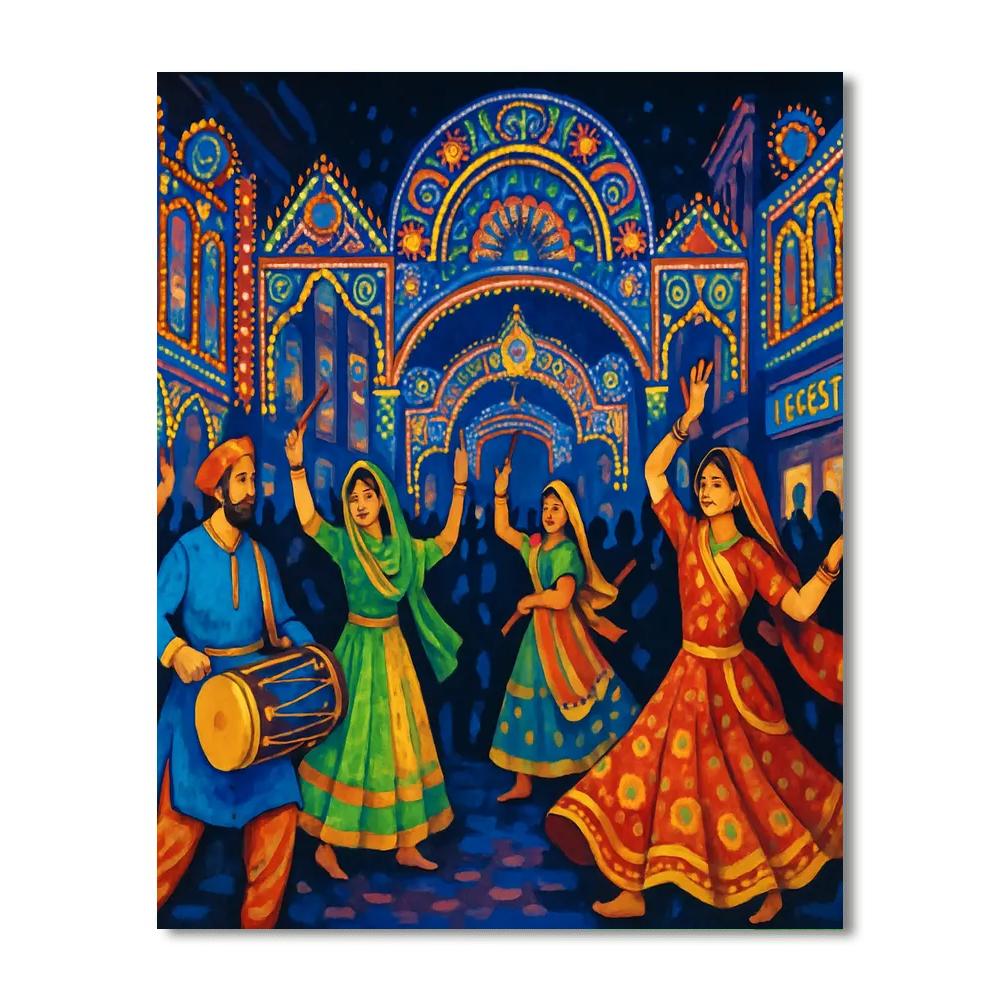 Diwali Lights Festival - Leicester, England Paint By Numbers Art