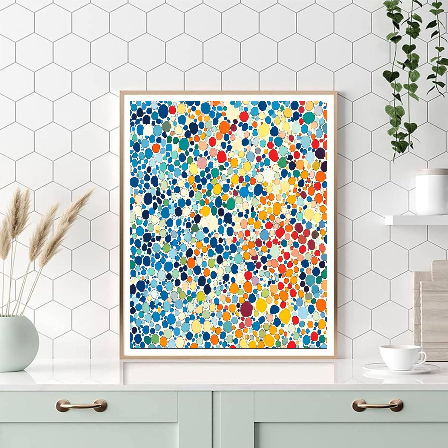 Georges Seurat Inspired Kaleidoscope Reflections  Paint By Number