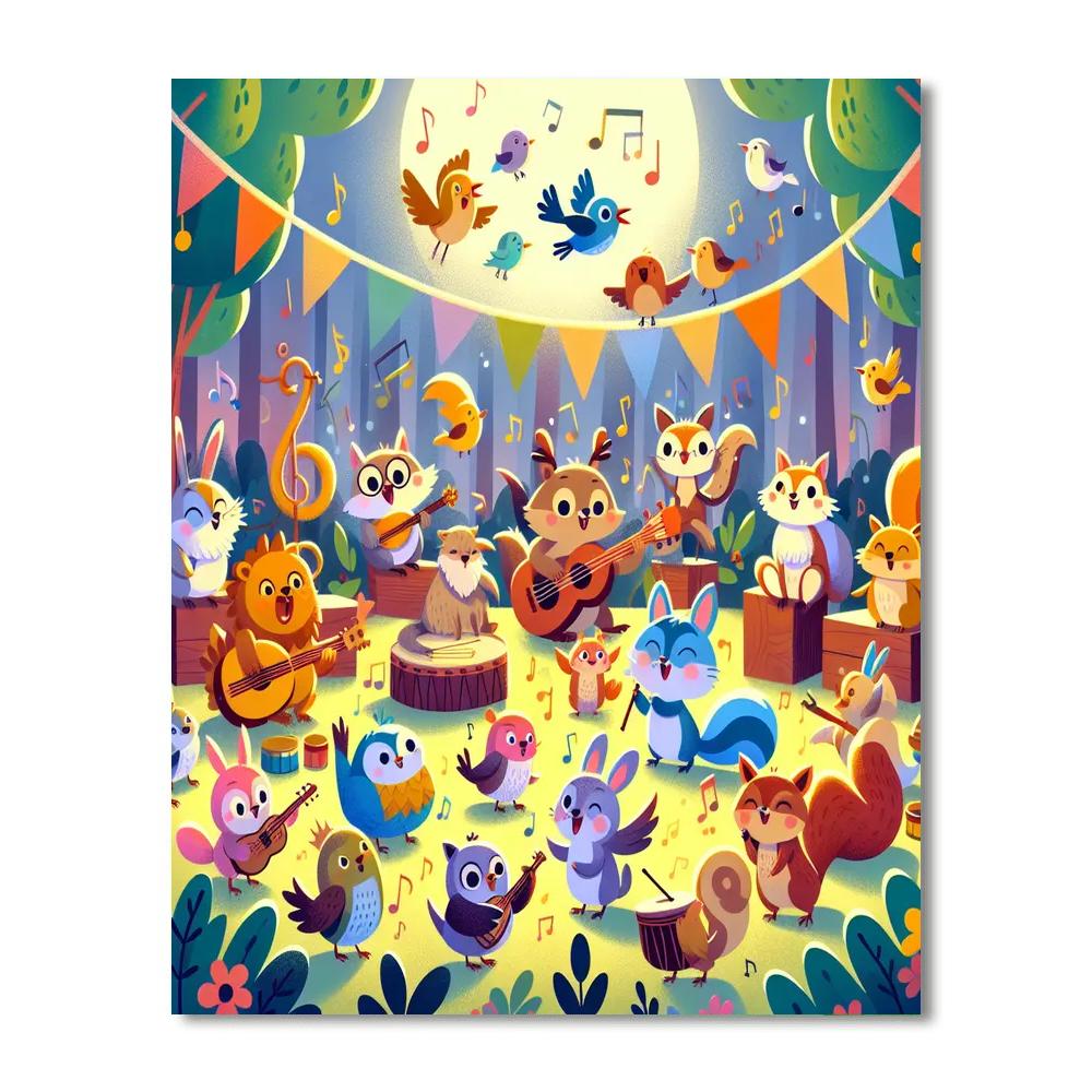 Mystical Garden Orchestra Paint By Numbers Art