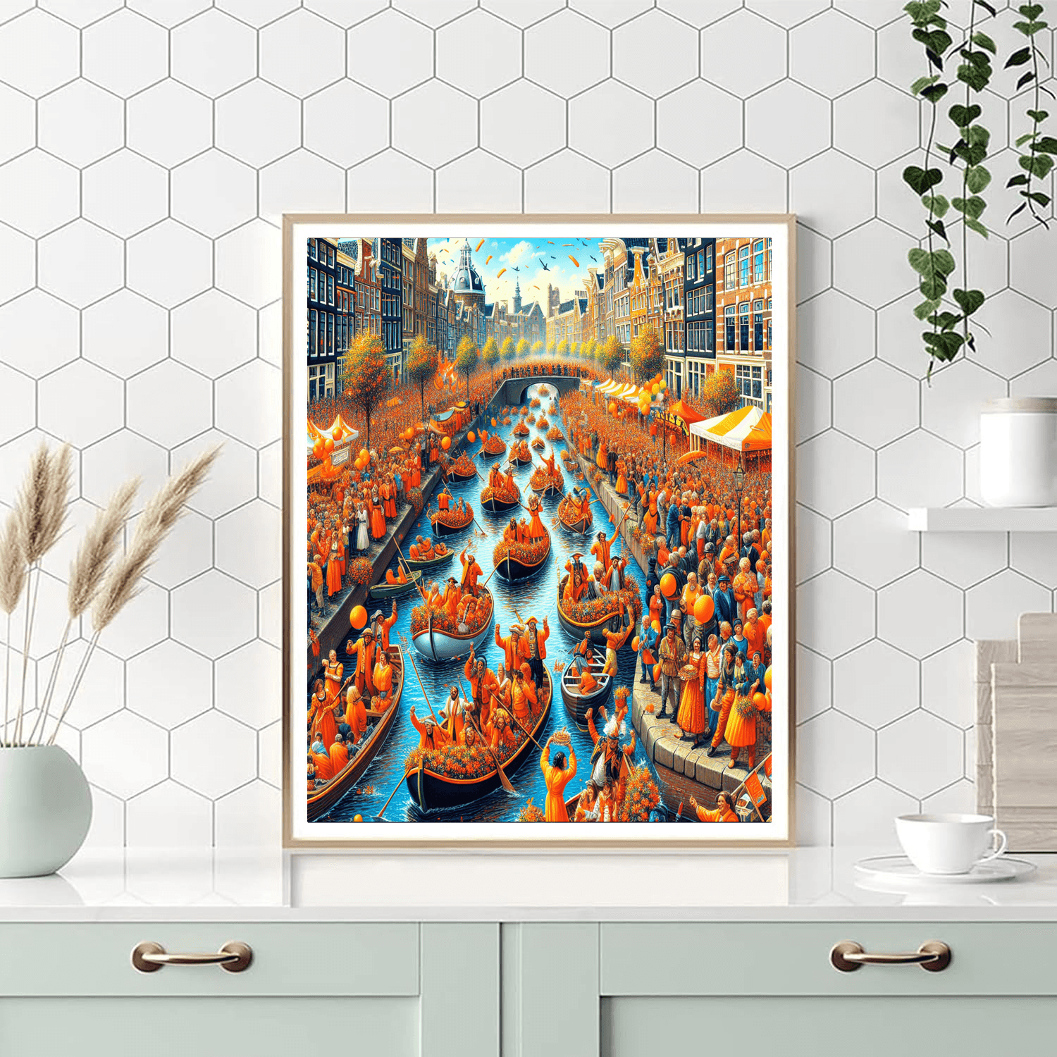 Koninginnedag (king's Day) - Amsterdam Paint By Numbers Art