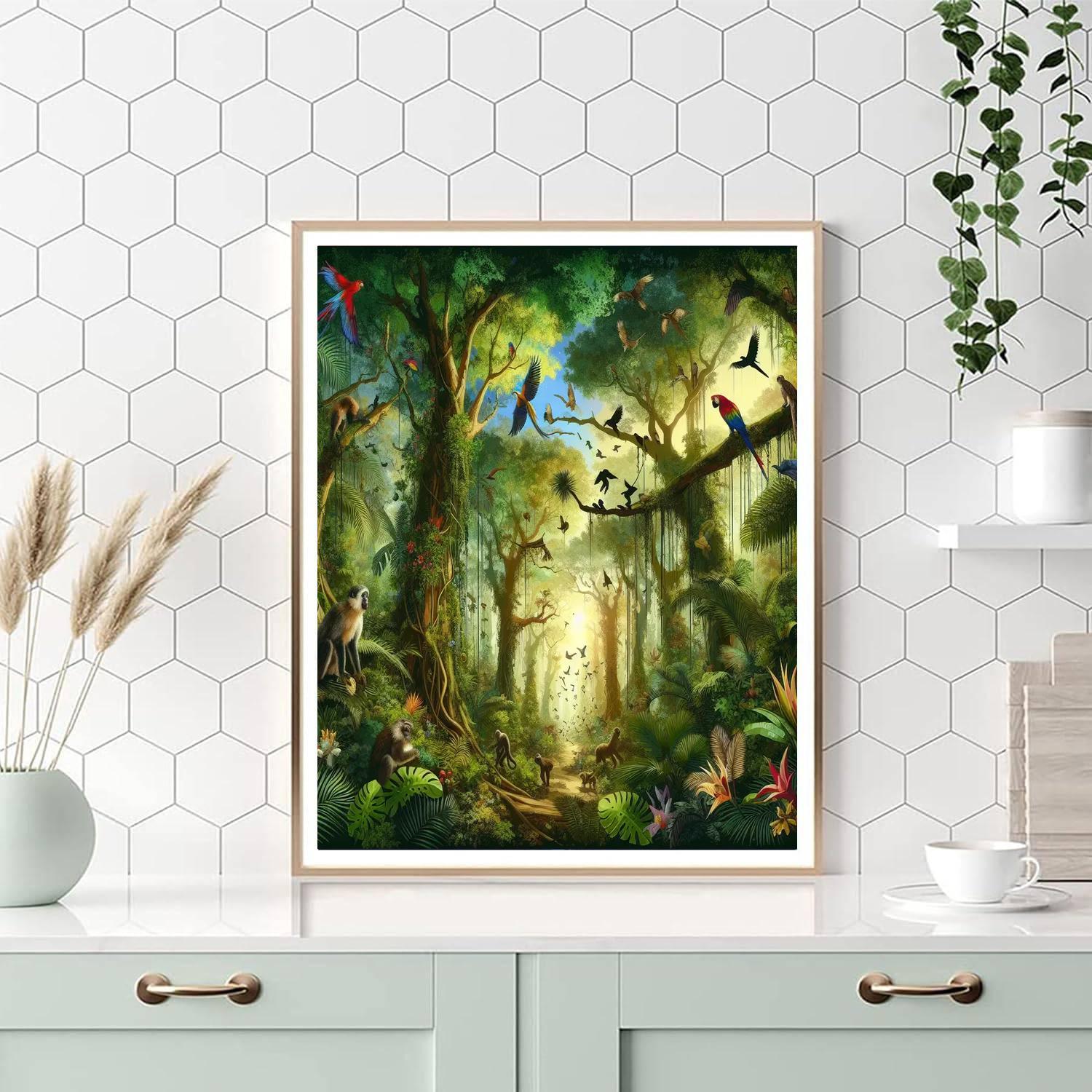 Botanical Jungle Expedition Number Painting