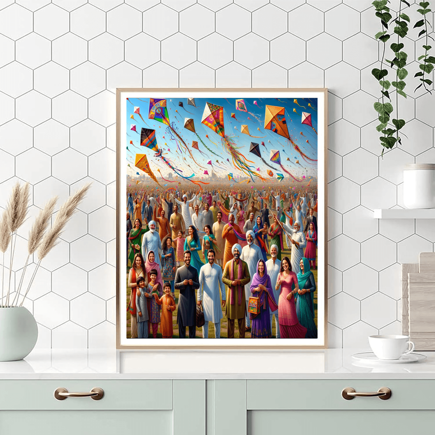 Kite Festival - Ahmedabad DIY Paint By Numbers