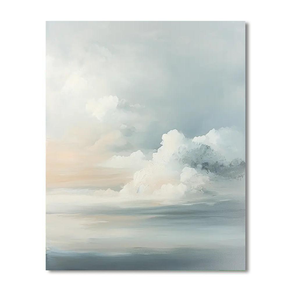 Leonardo Da Vinci Inspired Veil Of Clouds  Paint By Numbers