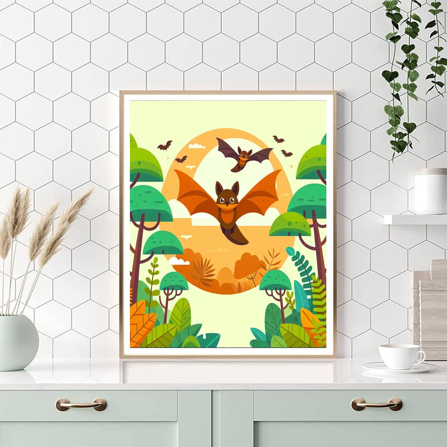 Flying Foxes Paint By Numbers Art