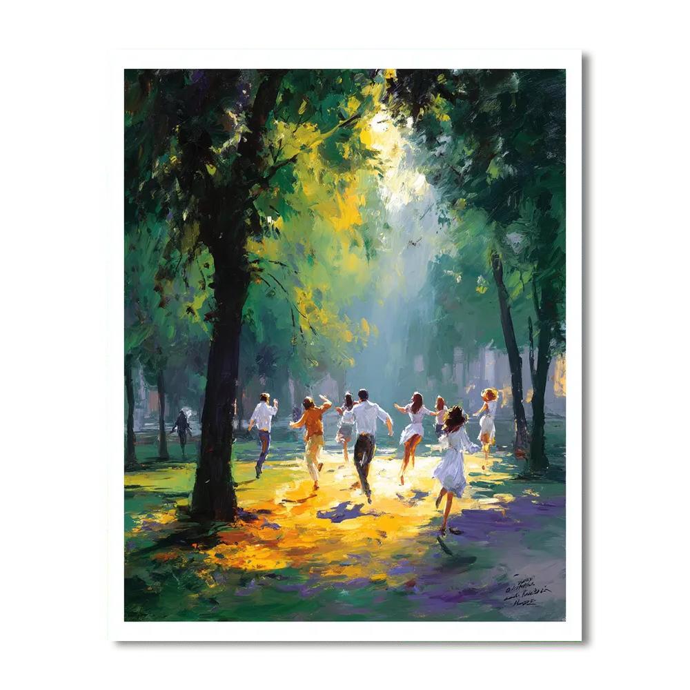 Joy In A Garden Swing Numbered Painting Kits