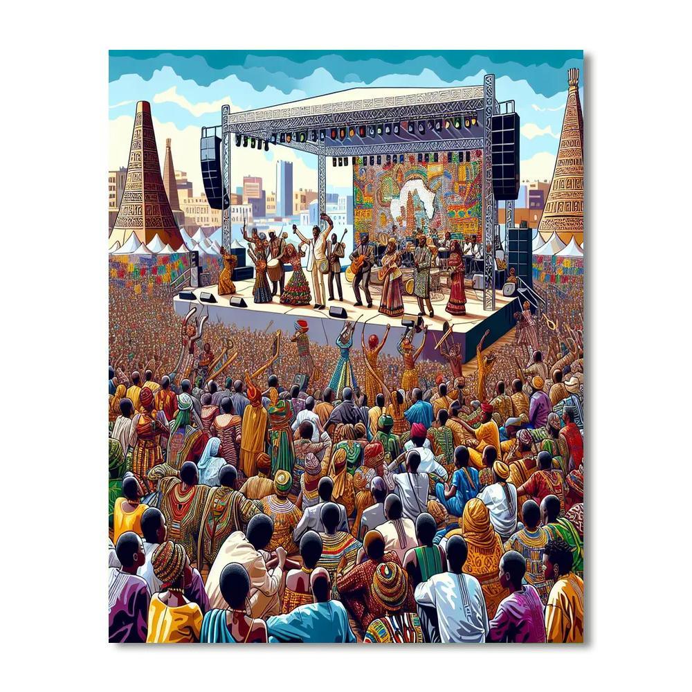 World Festival Of Black Arts - Dakar, Senegal Painting By Numbers Kit
