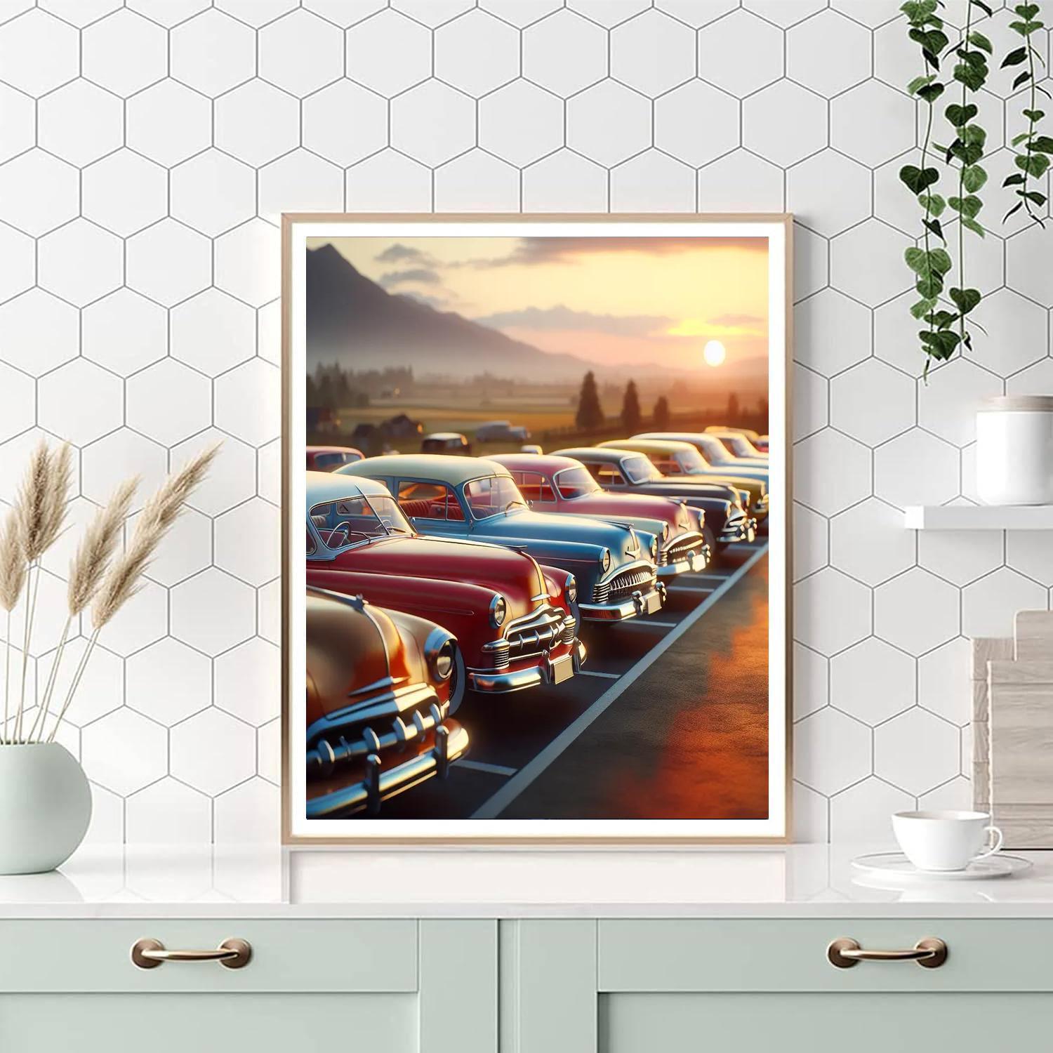 Timeless Vintage Cars Paint By Numbers