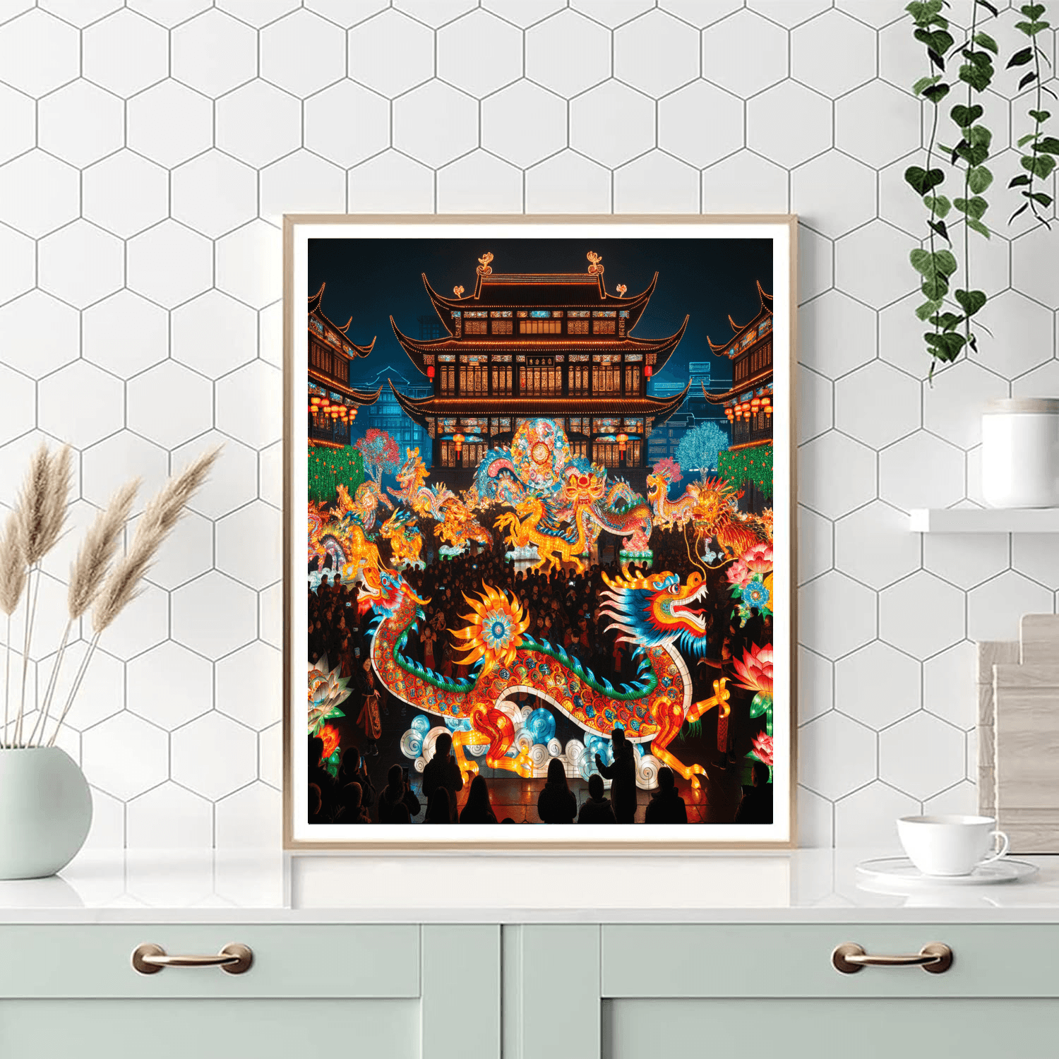 Chinese Lantern Festival - China Paint By Number