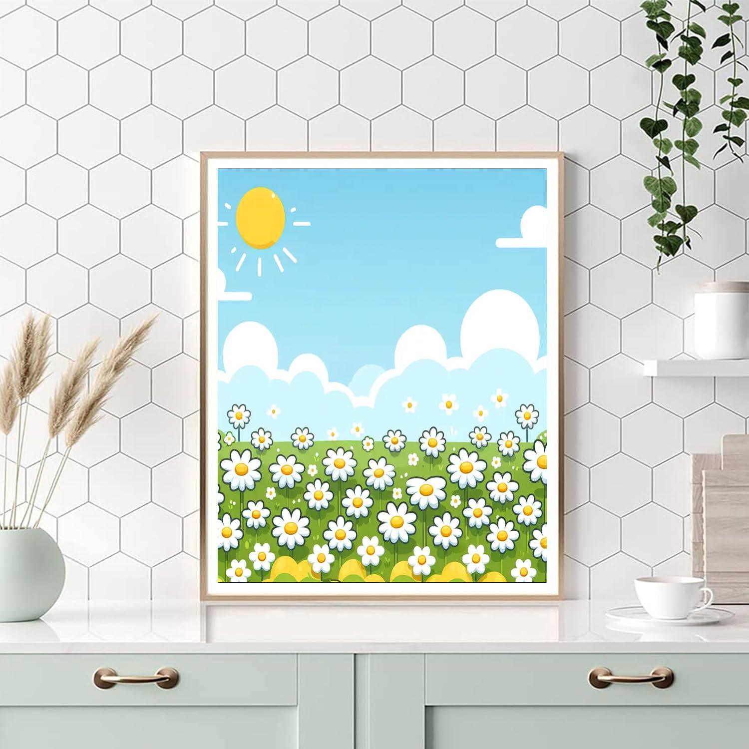 Dainty Daisies Paint By Numbers Art