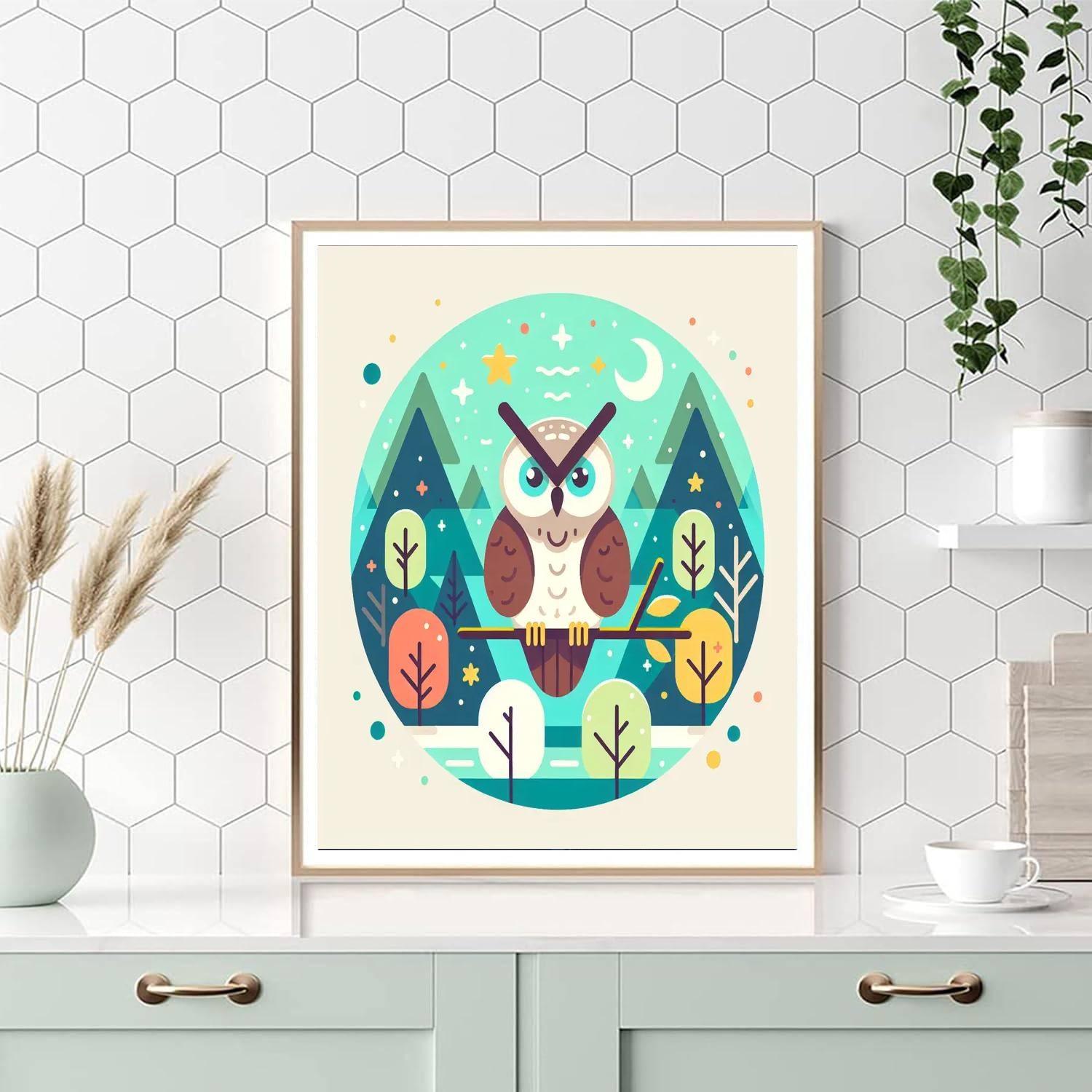 Forest Guardians Owl Painting By Numbers Kit